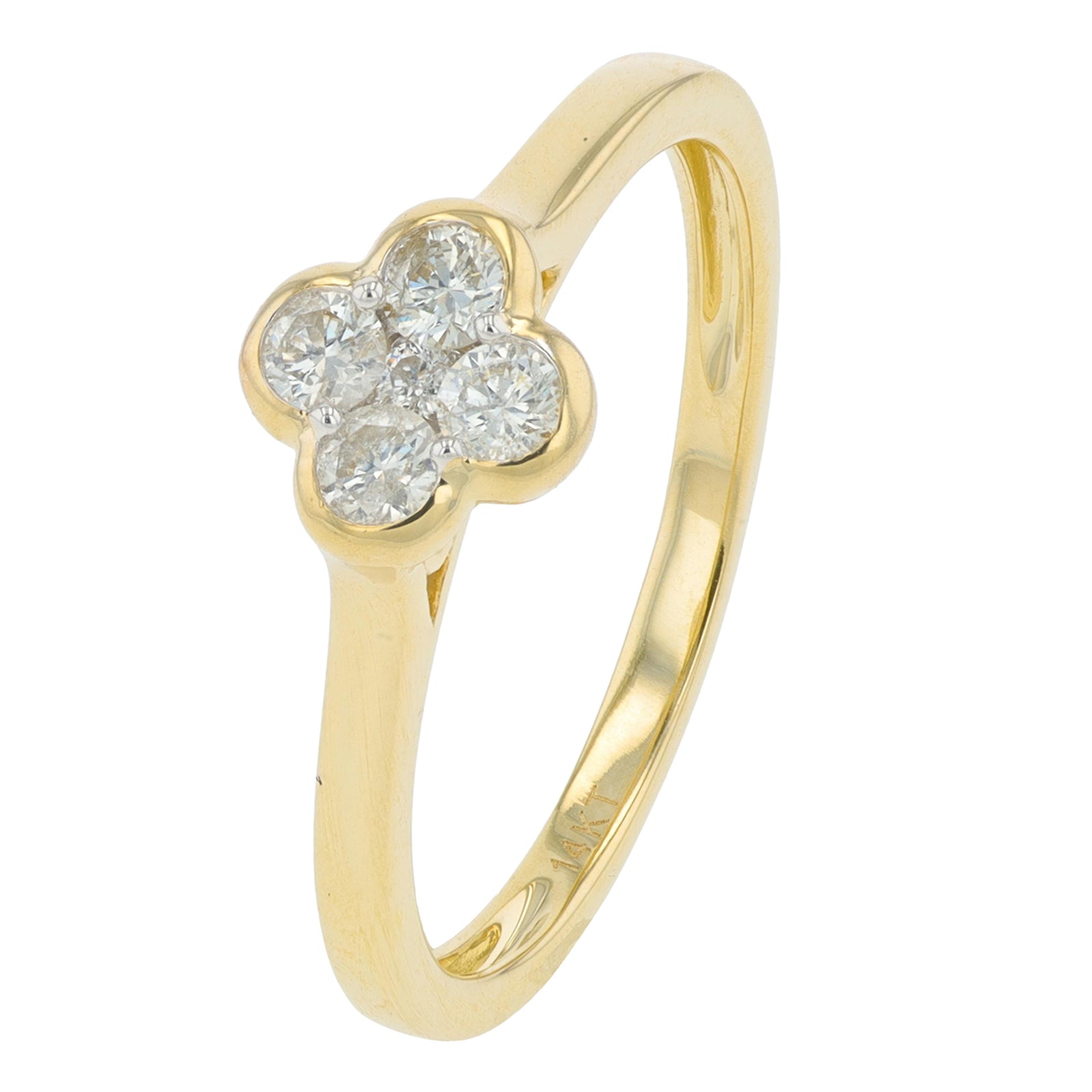 14K YG .25 CT Diamond Ring