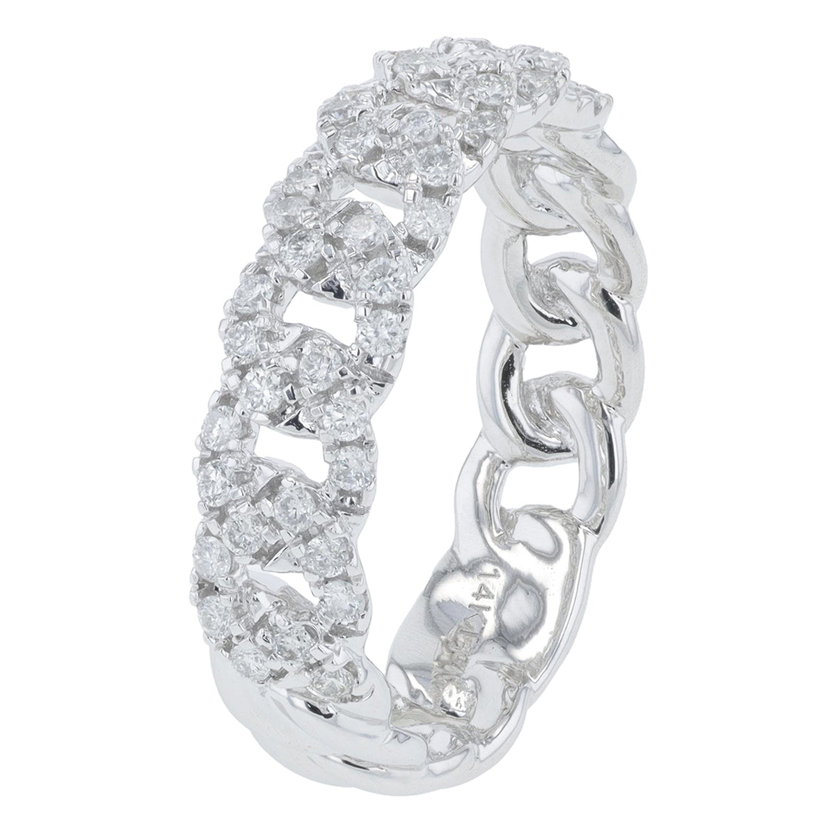 14K .37 CT Diamond Chain Band<p><strong>More Colors Available</p></strong>