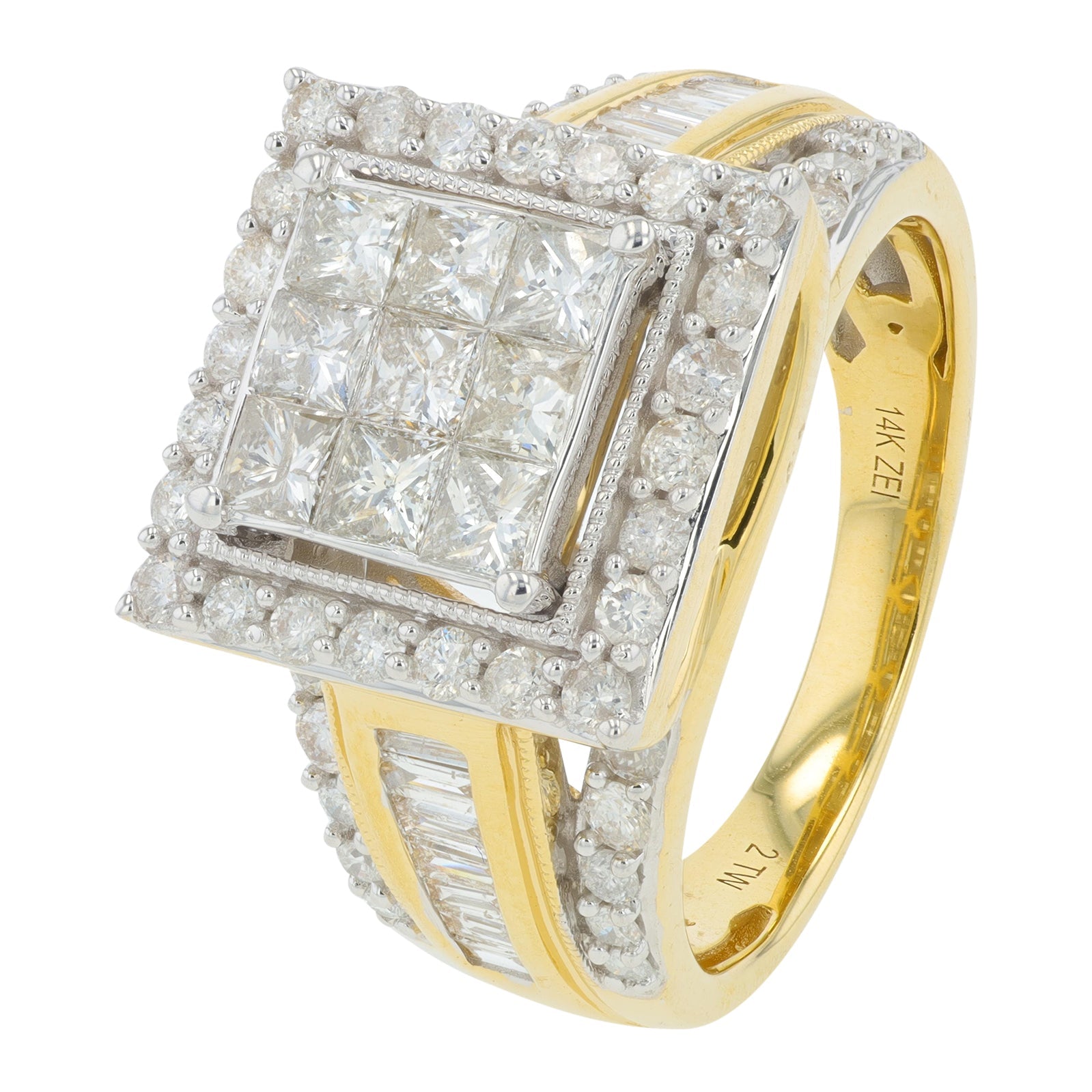 14K YG 2 CTW Diamond Ring
