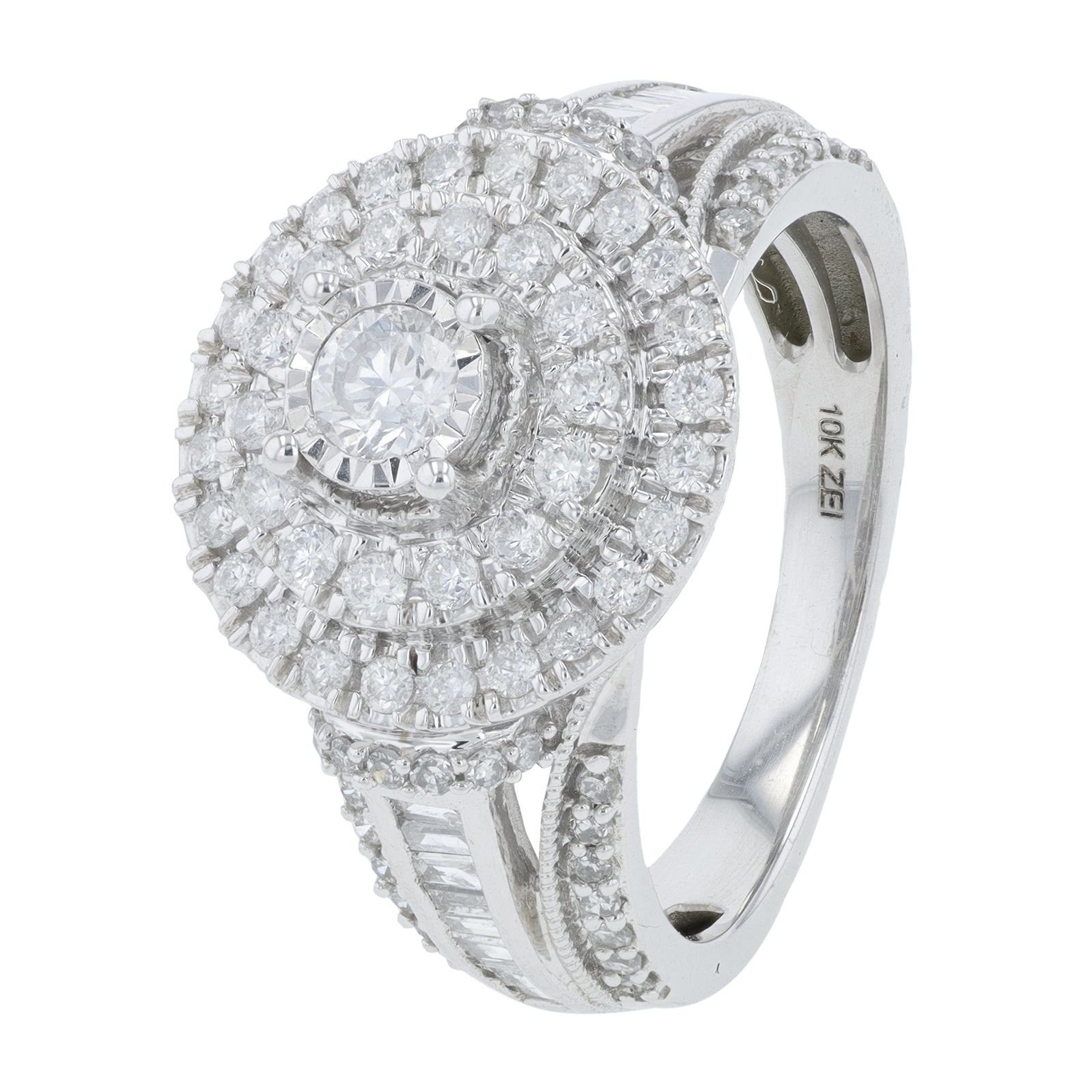 10K WG 1 CTW Diamond Ring