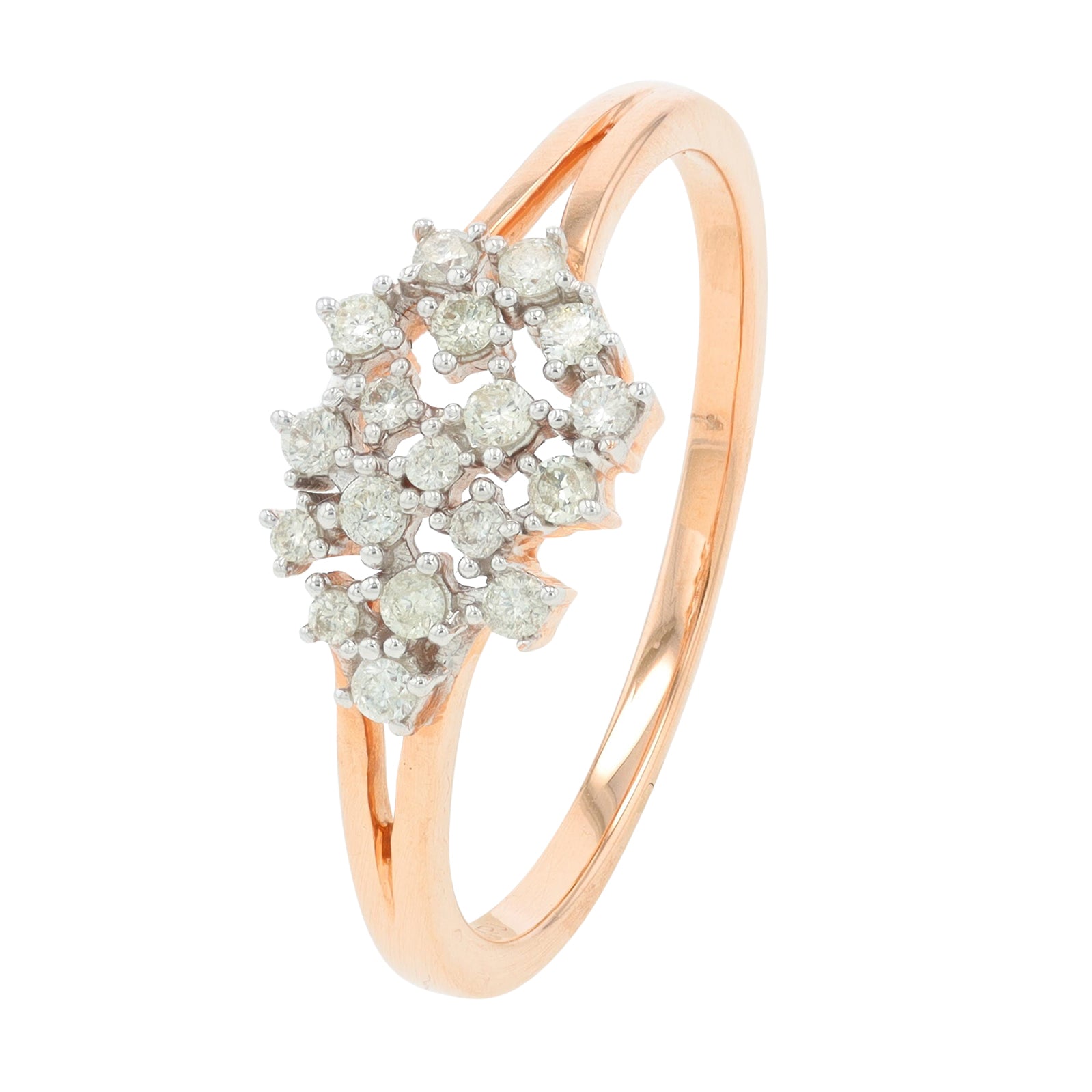 10K RG .20 CT Diamond Ring
