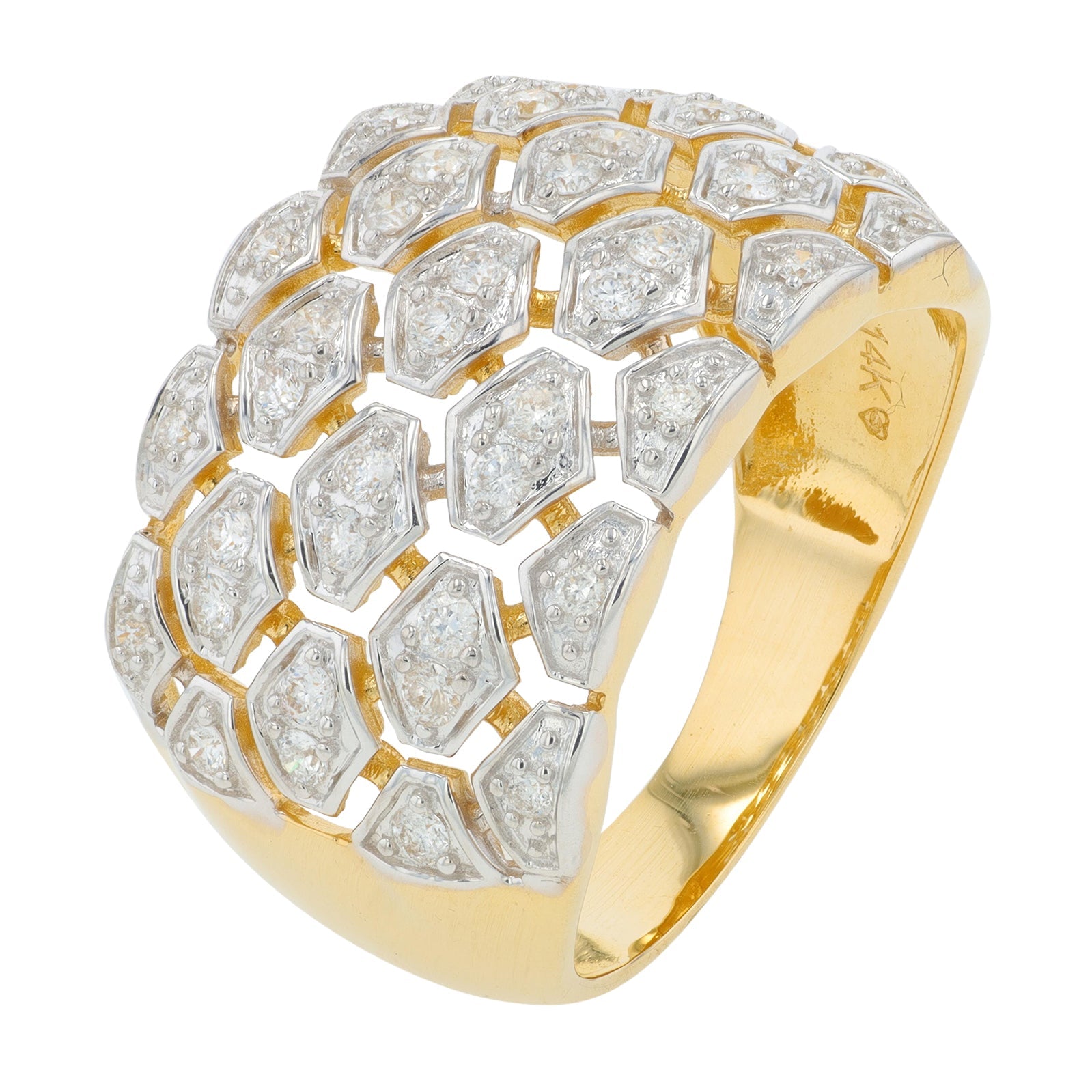 14K YG .50 CTW Diamond Ring