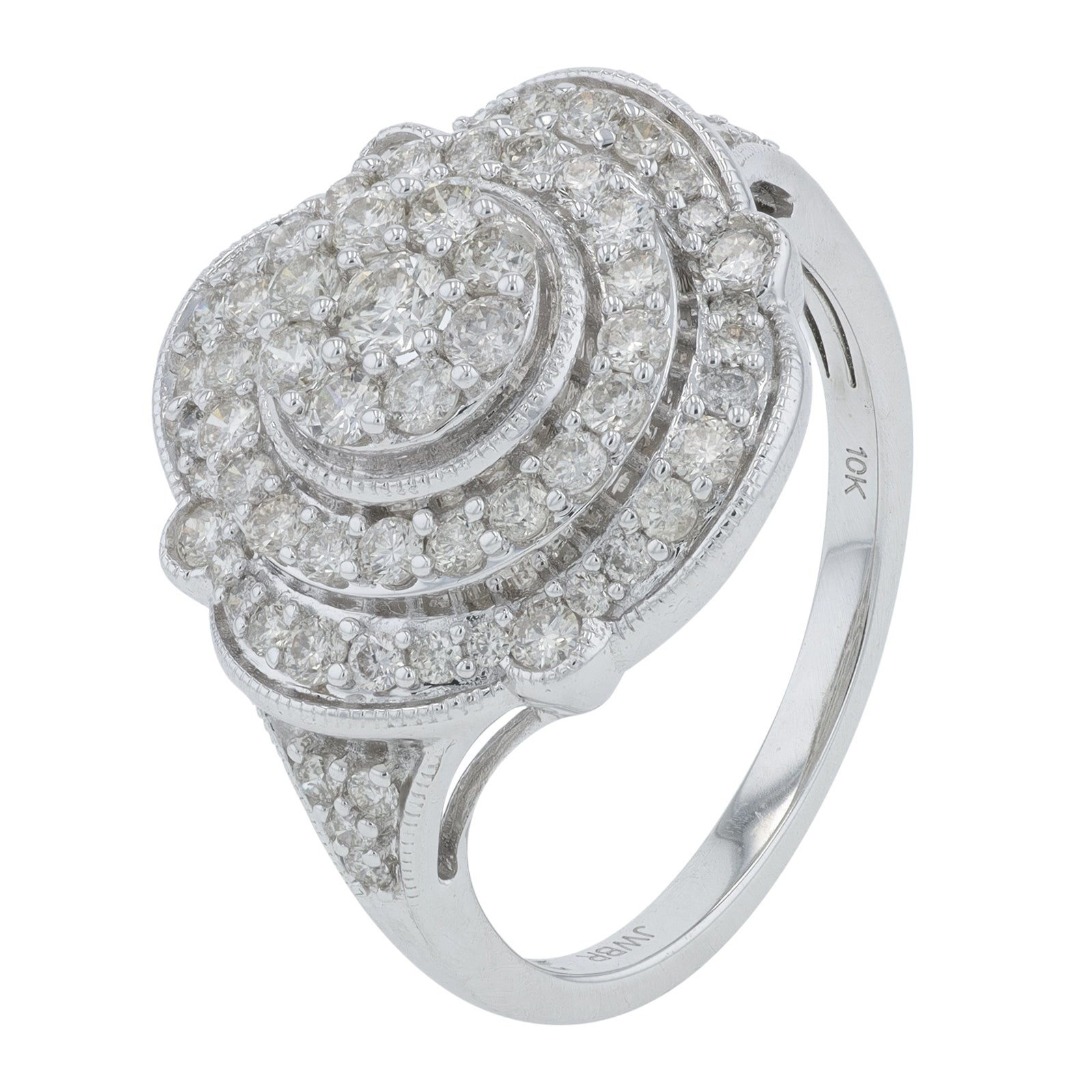 10K WG 1 CTW Diamond Ring