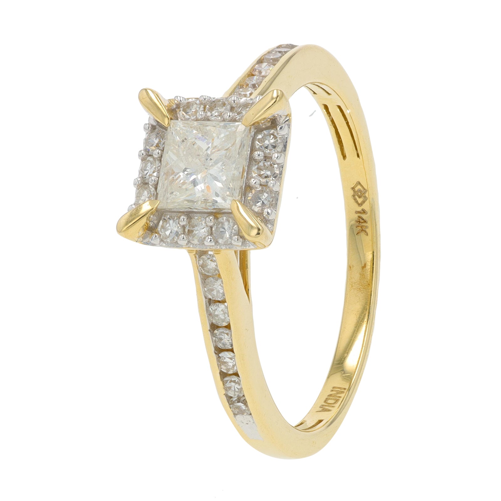 14K YG .75 CTW Diamond Ring