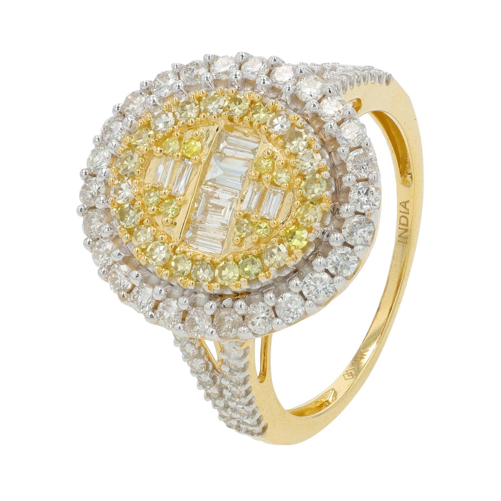 14K YG 1 CTW Diamond Ring