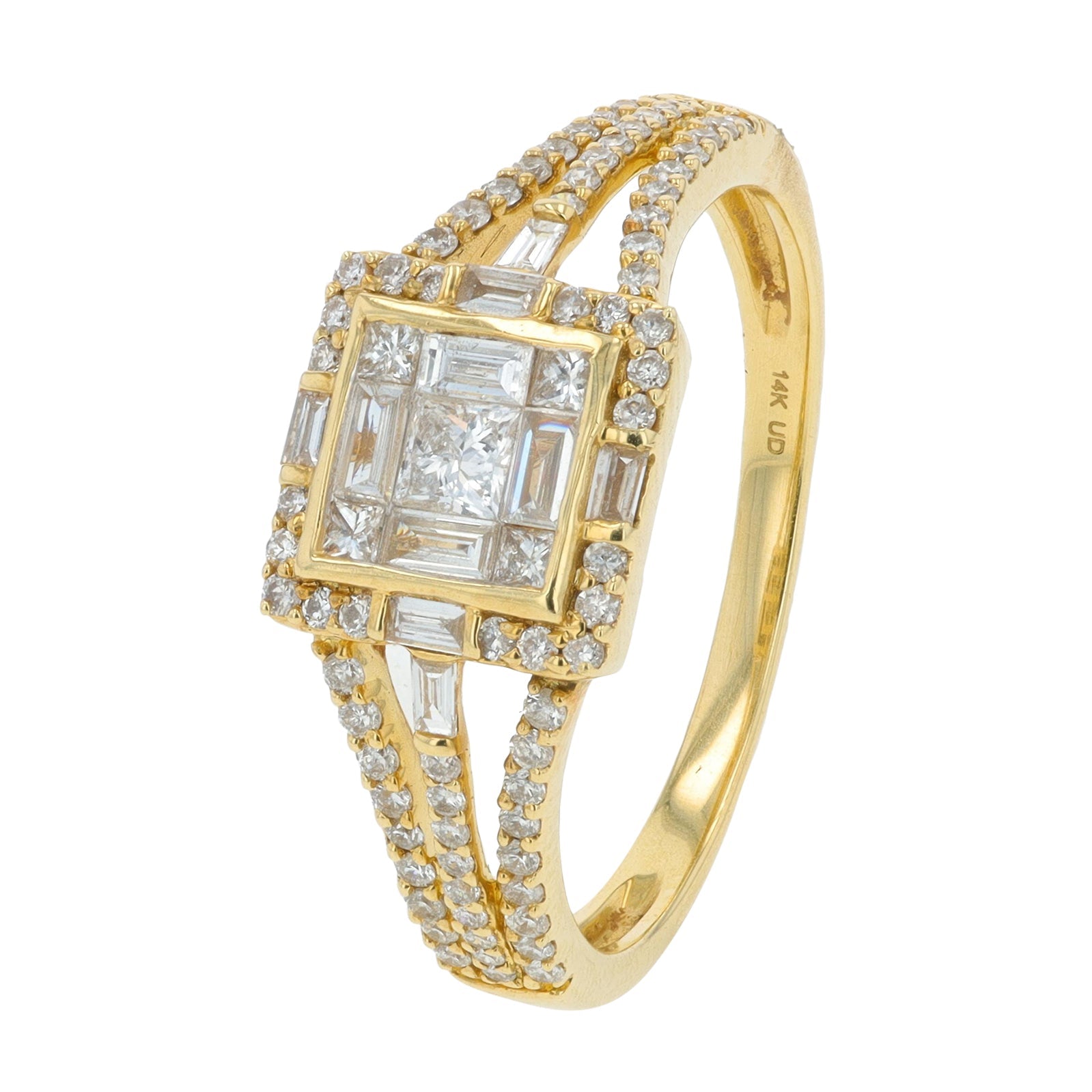 14K YG .60 CTW Diamond Ring