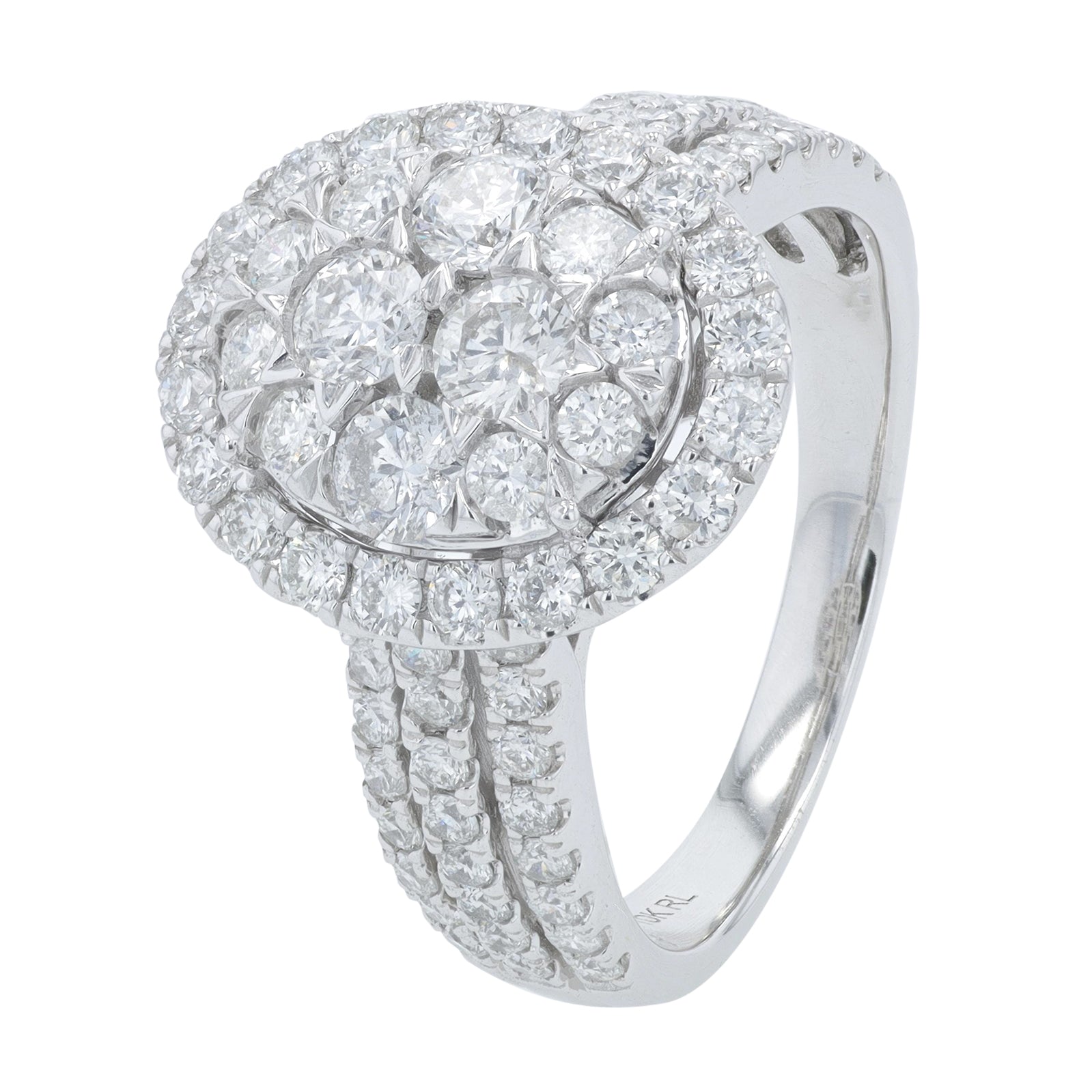 10K WG 2 CTW Diamond Ring