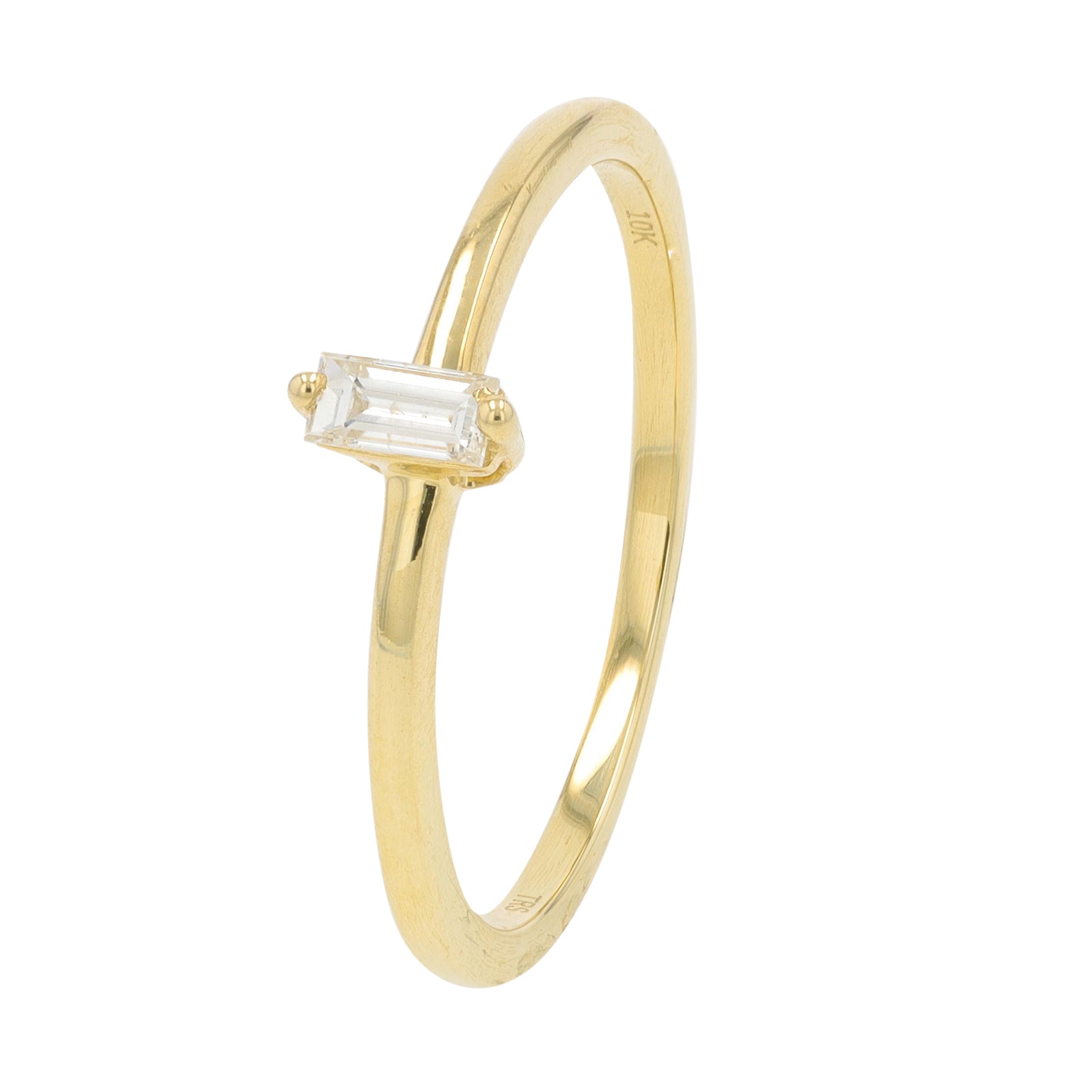 10K YG .10 CT Diamond Ring