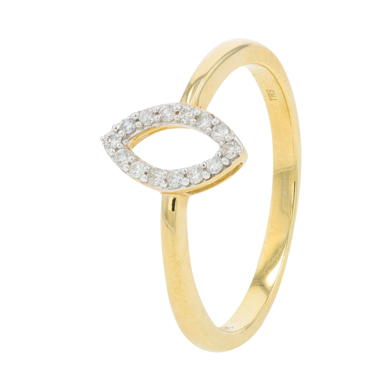 10K YG .10 CT Diamond Ring
