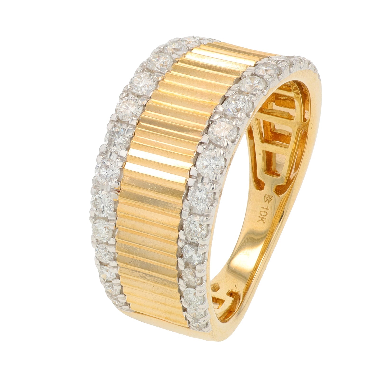 10K YG 0.63 CT Diamond Rings