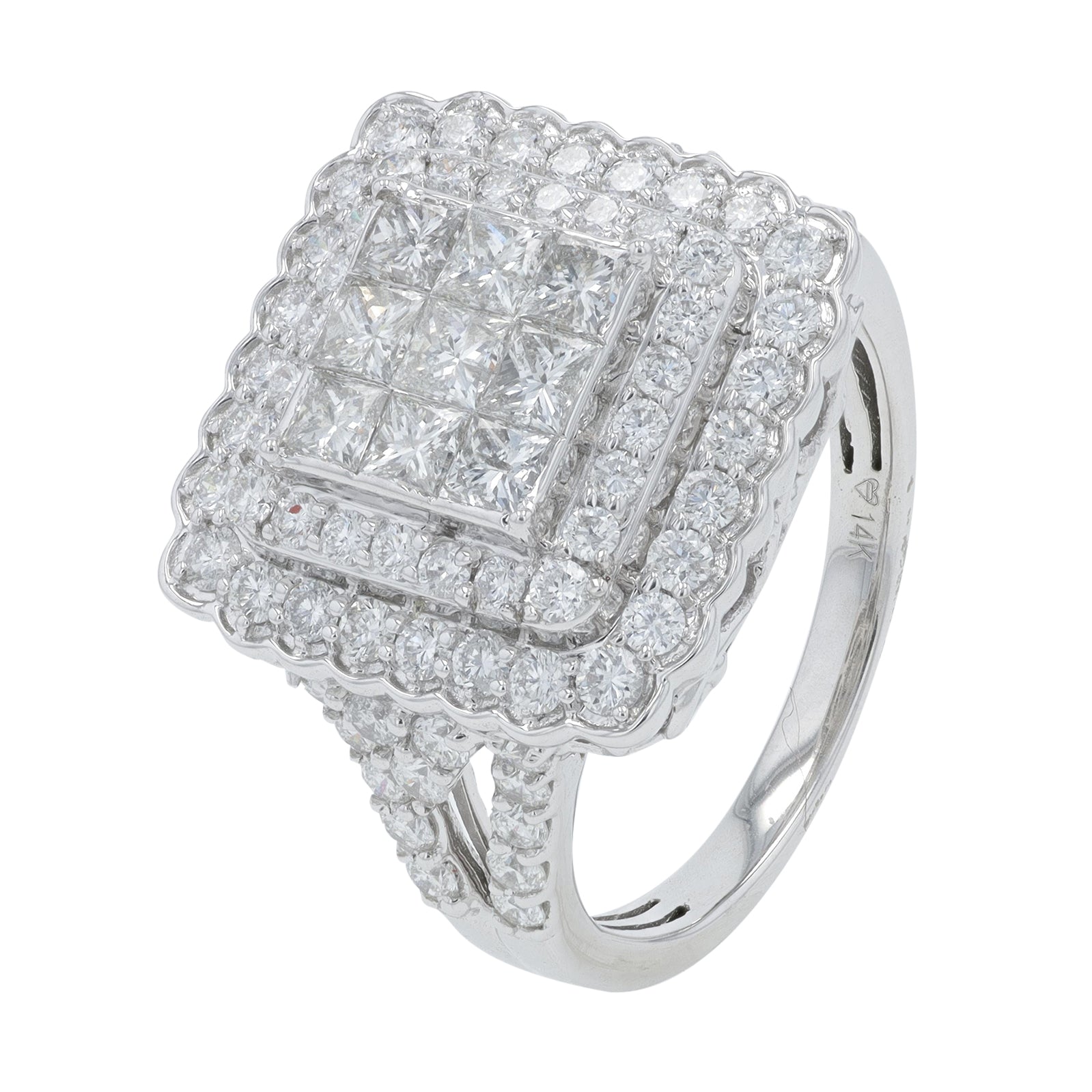 PT900 2 CT Diamond Ring