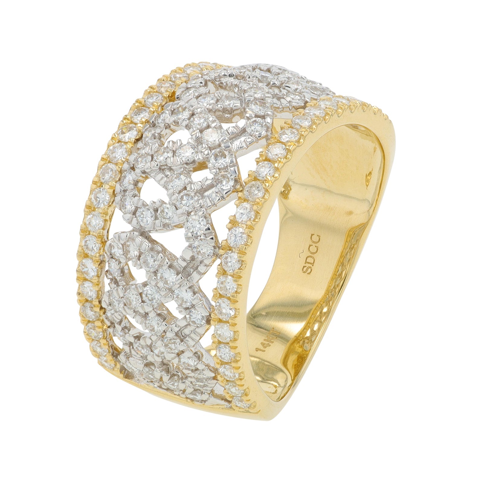 14K TT 1 CT Diamond Ring