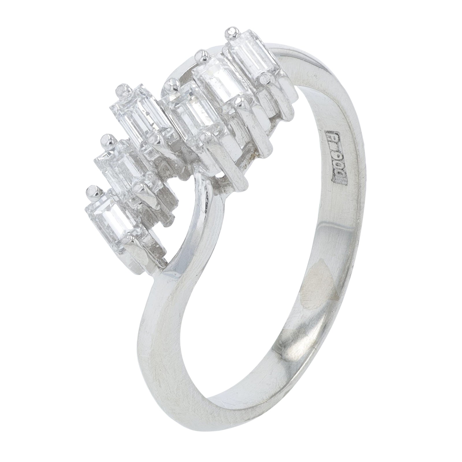 PT900 .51 CTW Diamond Ring