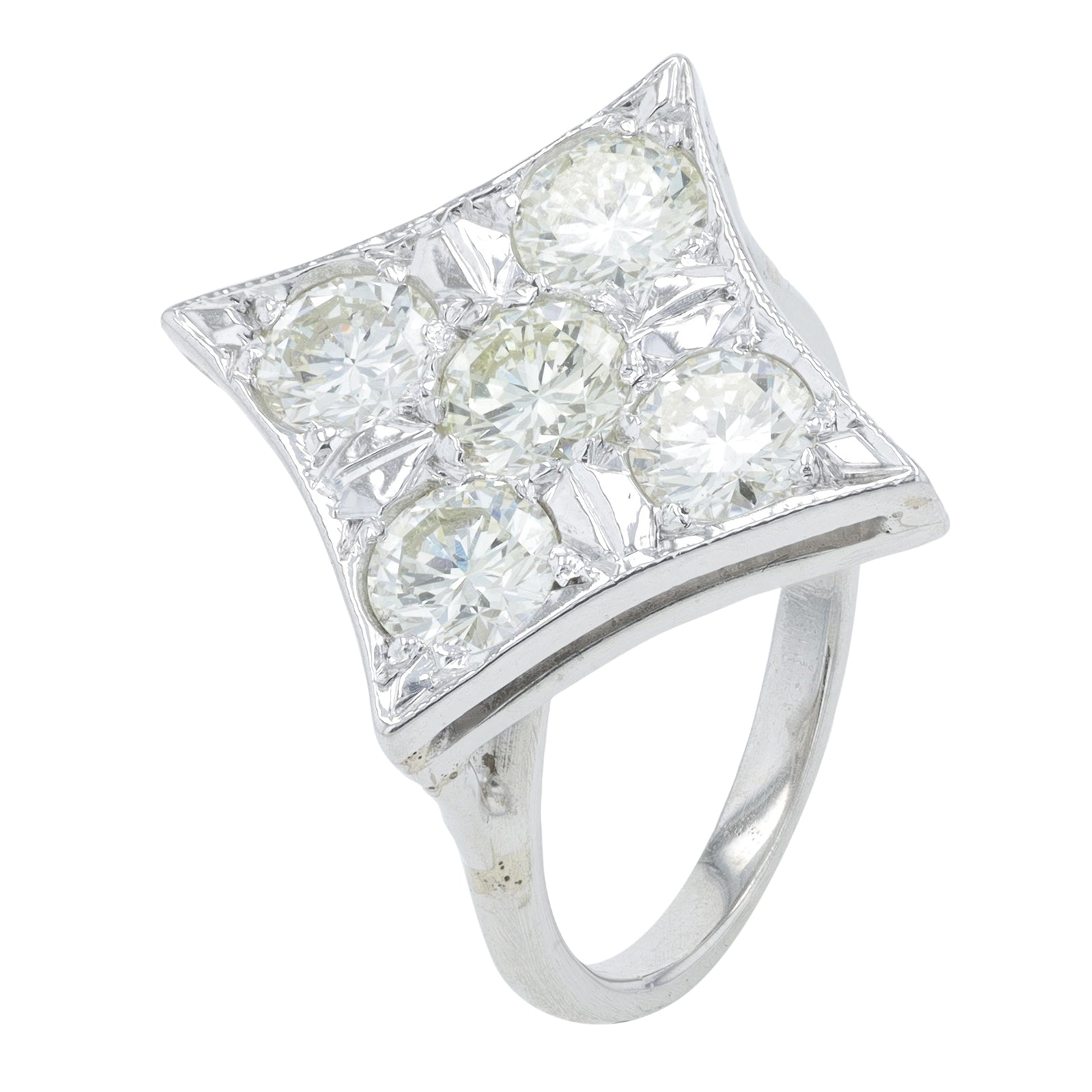 14K WG 1.75 CT Diamond Ring