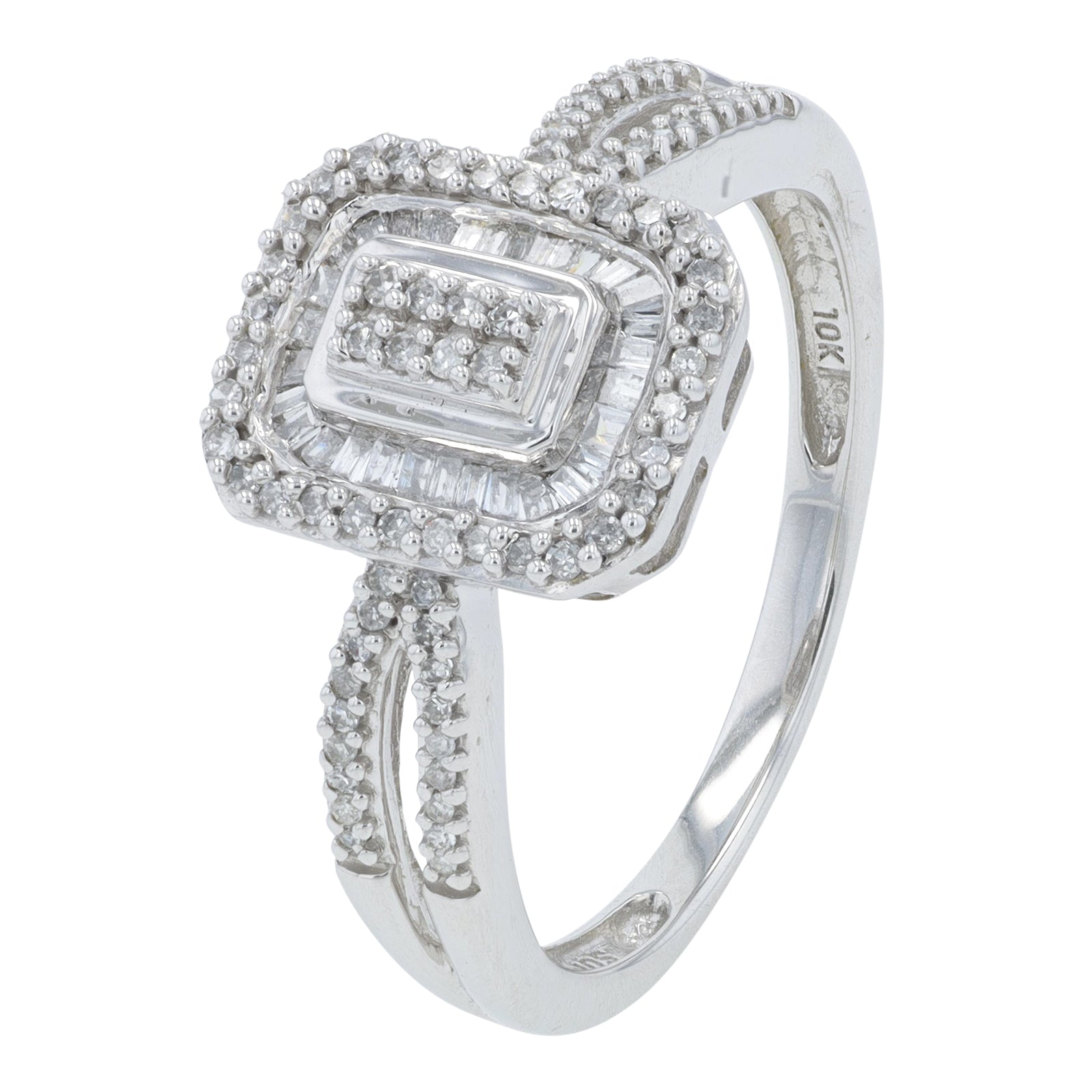 10K WG .25 CTW Diamond Ring