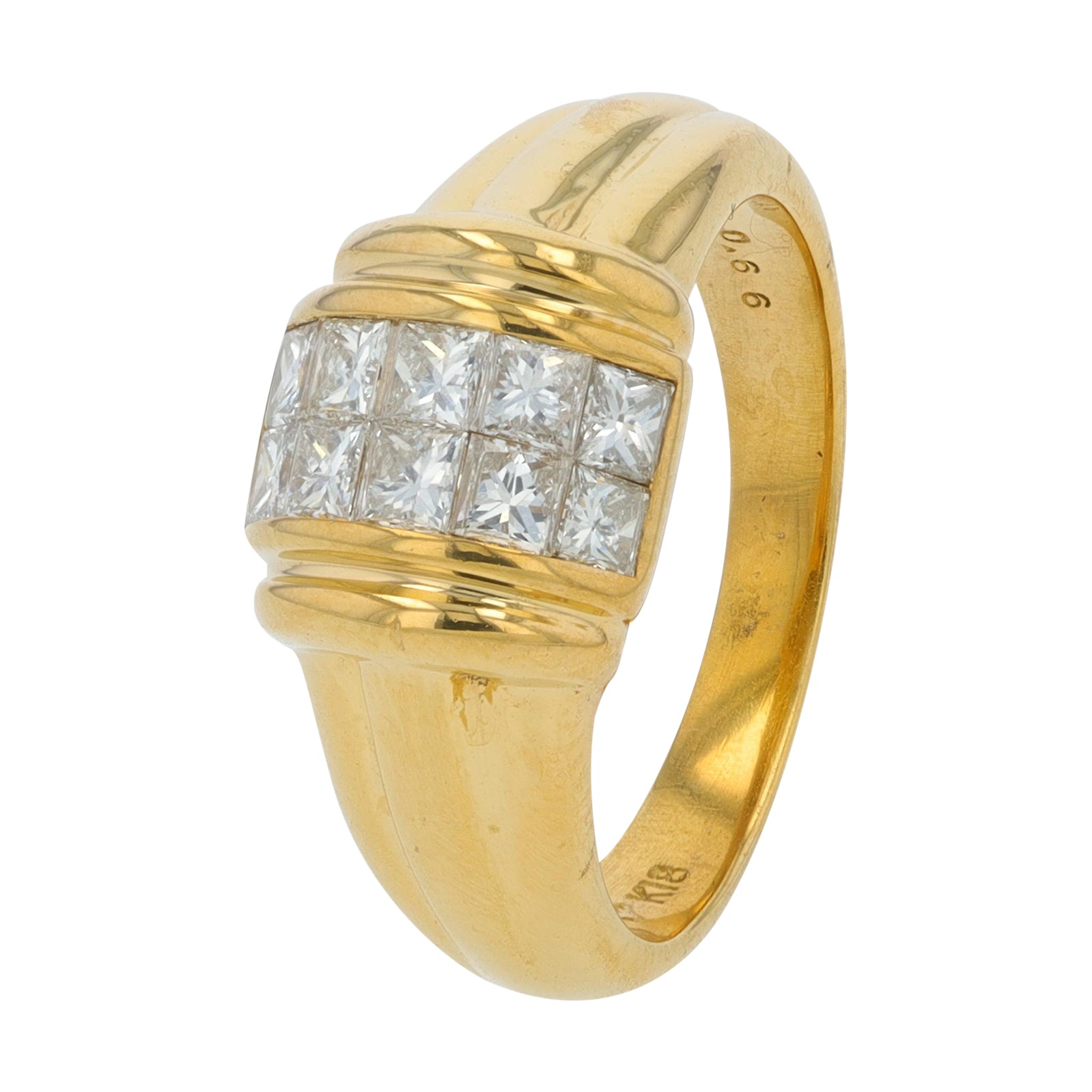 18K YG .66 CT Diamond Ring