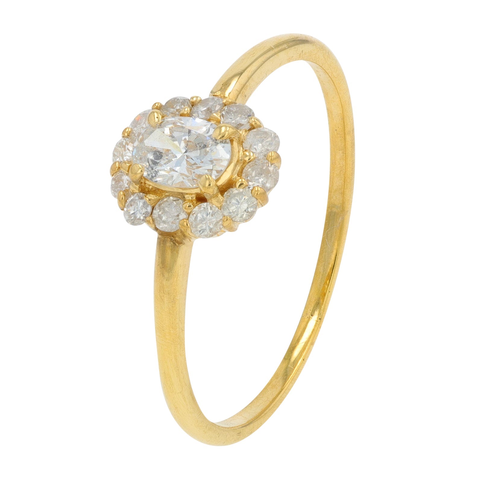 10K YG .443 CT Diamond Ring
