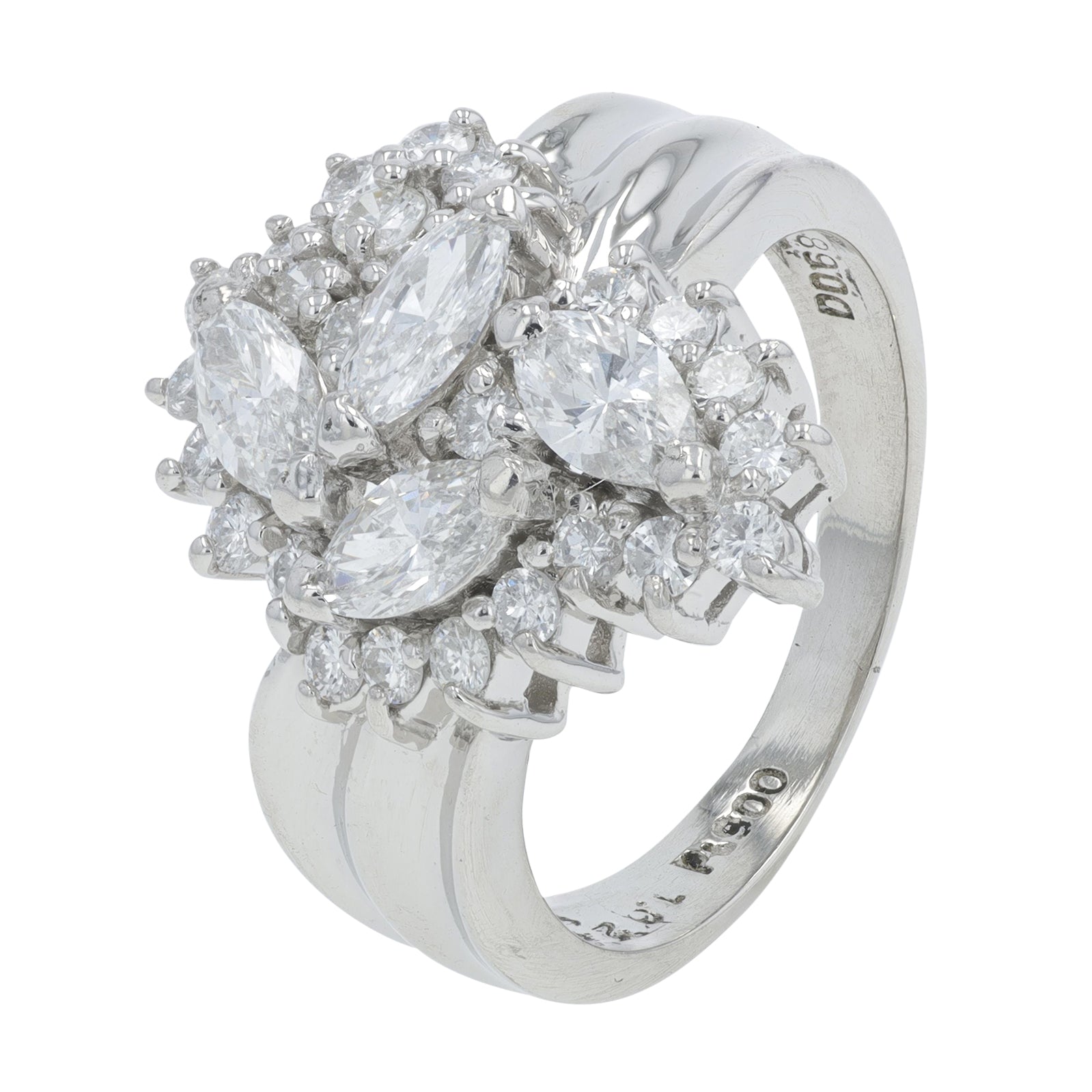 PT900 1.703 CTW Diamond Ring
