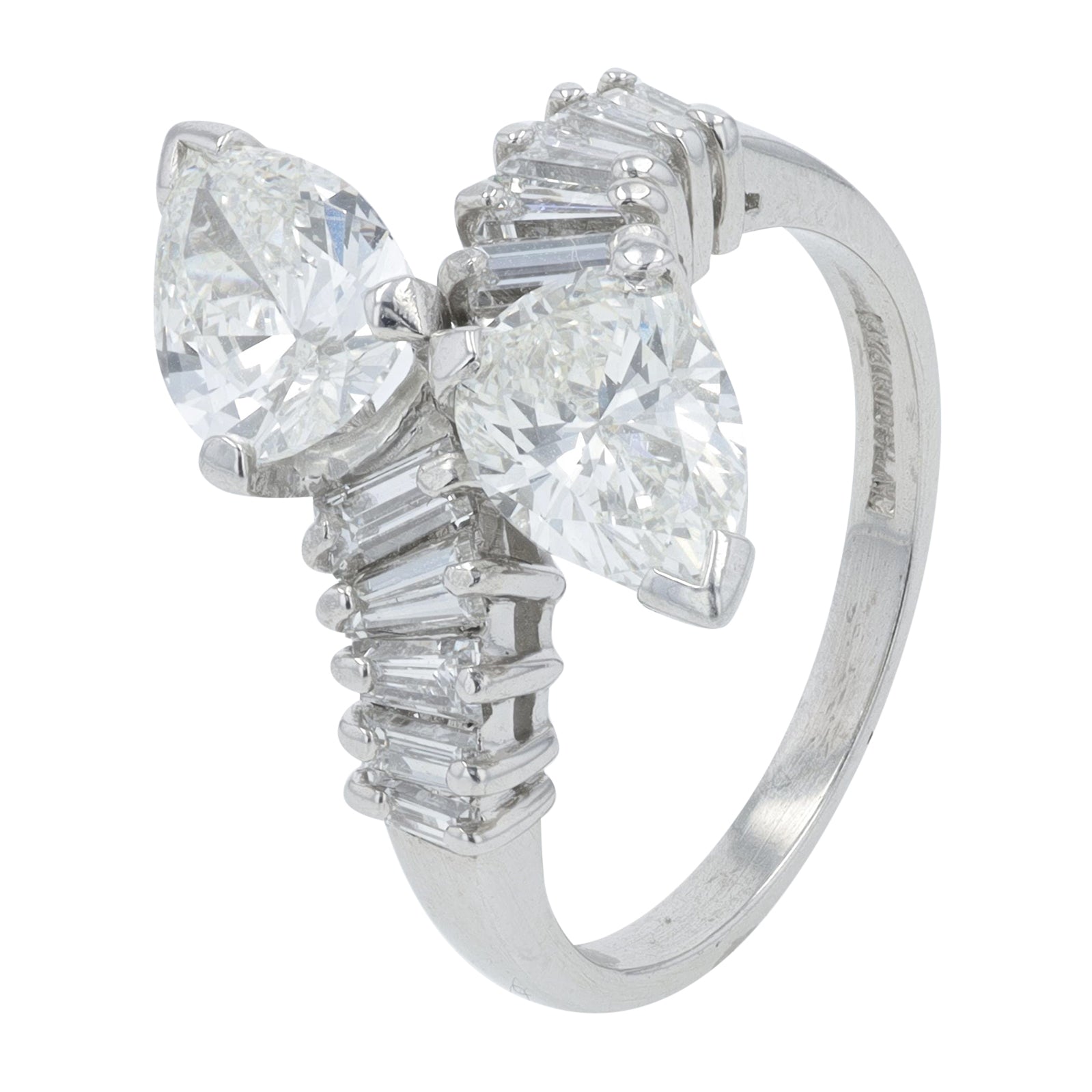 PT900 3.25 CTW Diamond Bypass Ring