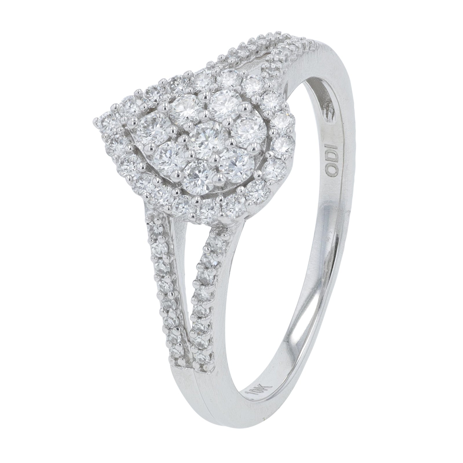 10K WG .50 CT Diamond Ring