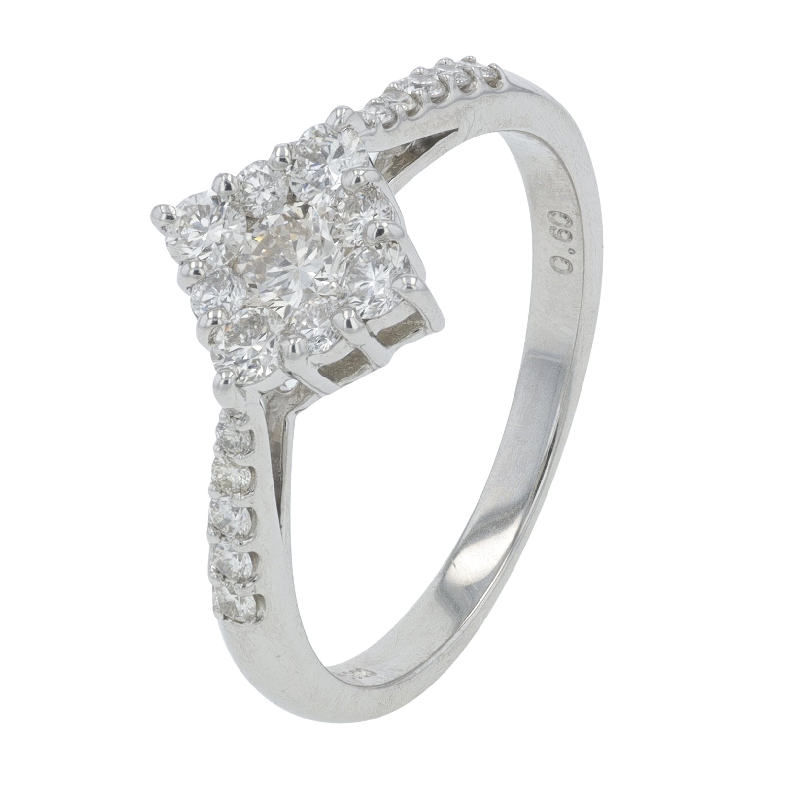 PT900 .60 CTW Diamond Ring