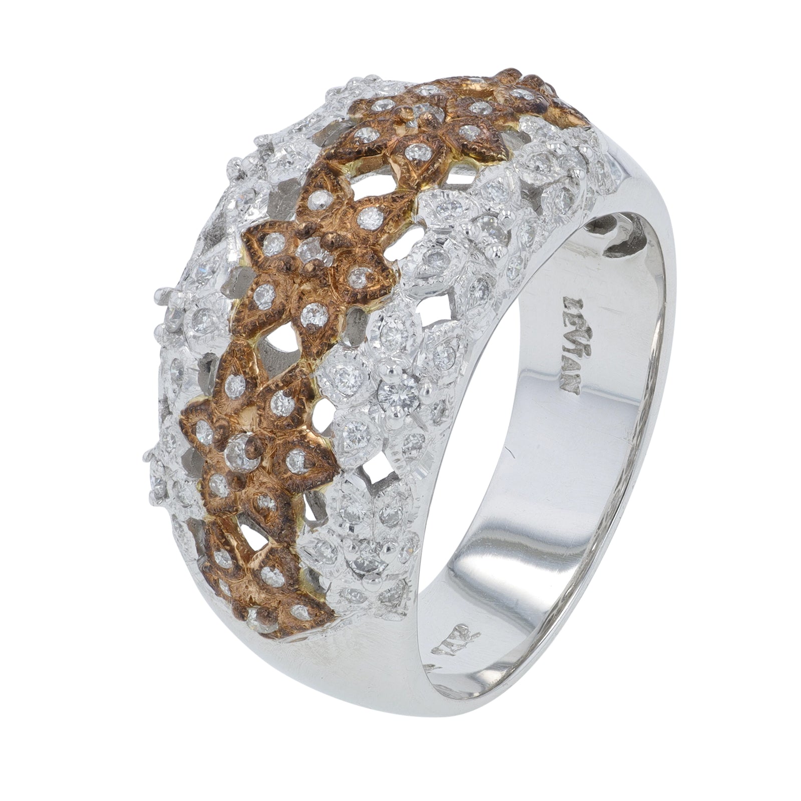 14K TT Levian .50 CT Diamond Ring