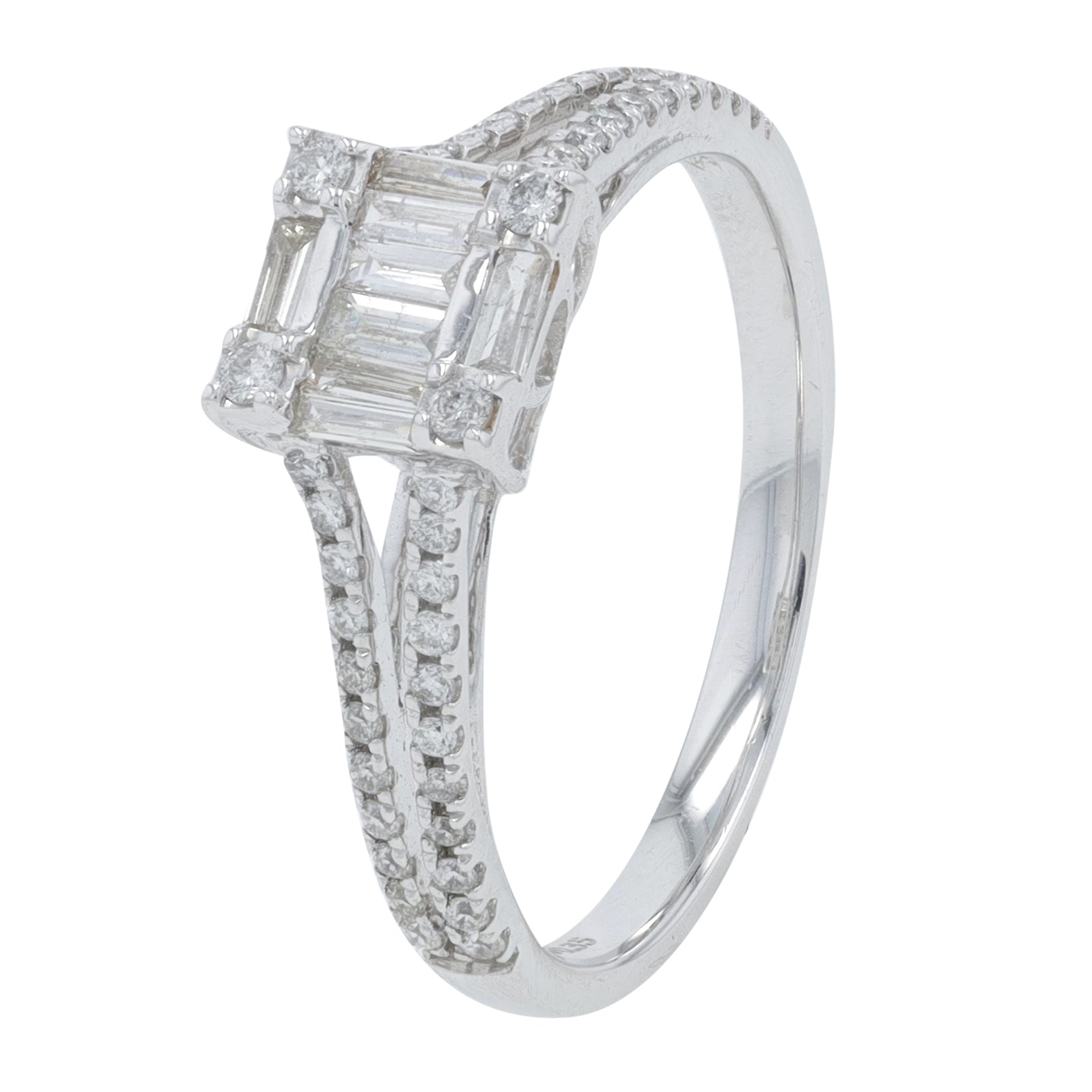 18K WG .35 CTW Diamond Ring