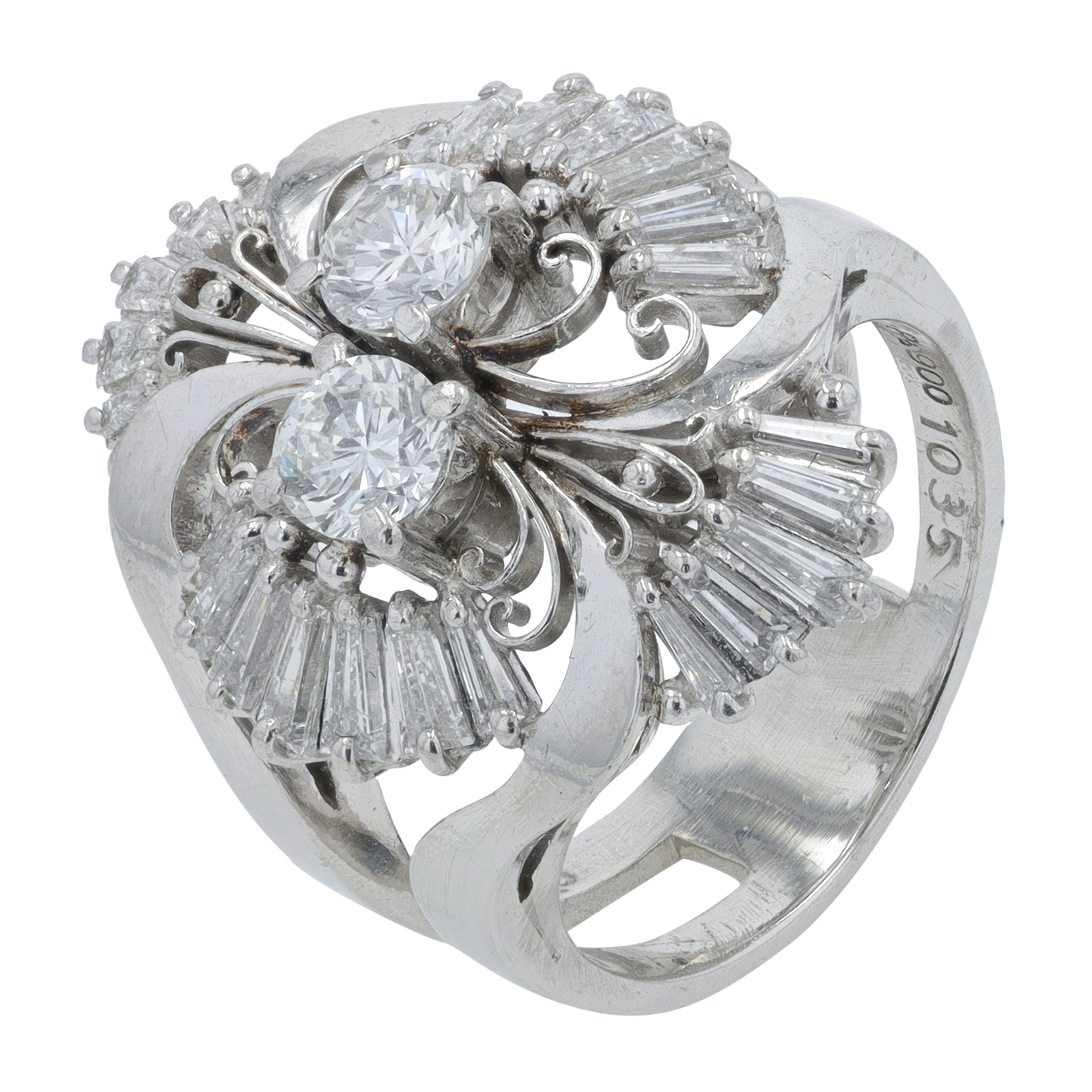PT900 1.755 CTW Diamond Ring