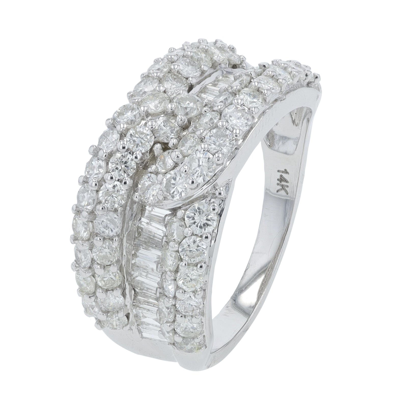 14K WG 2 CT Diamond Ring