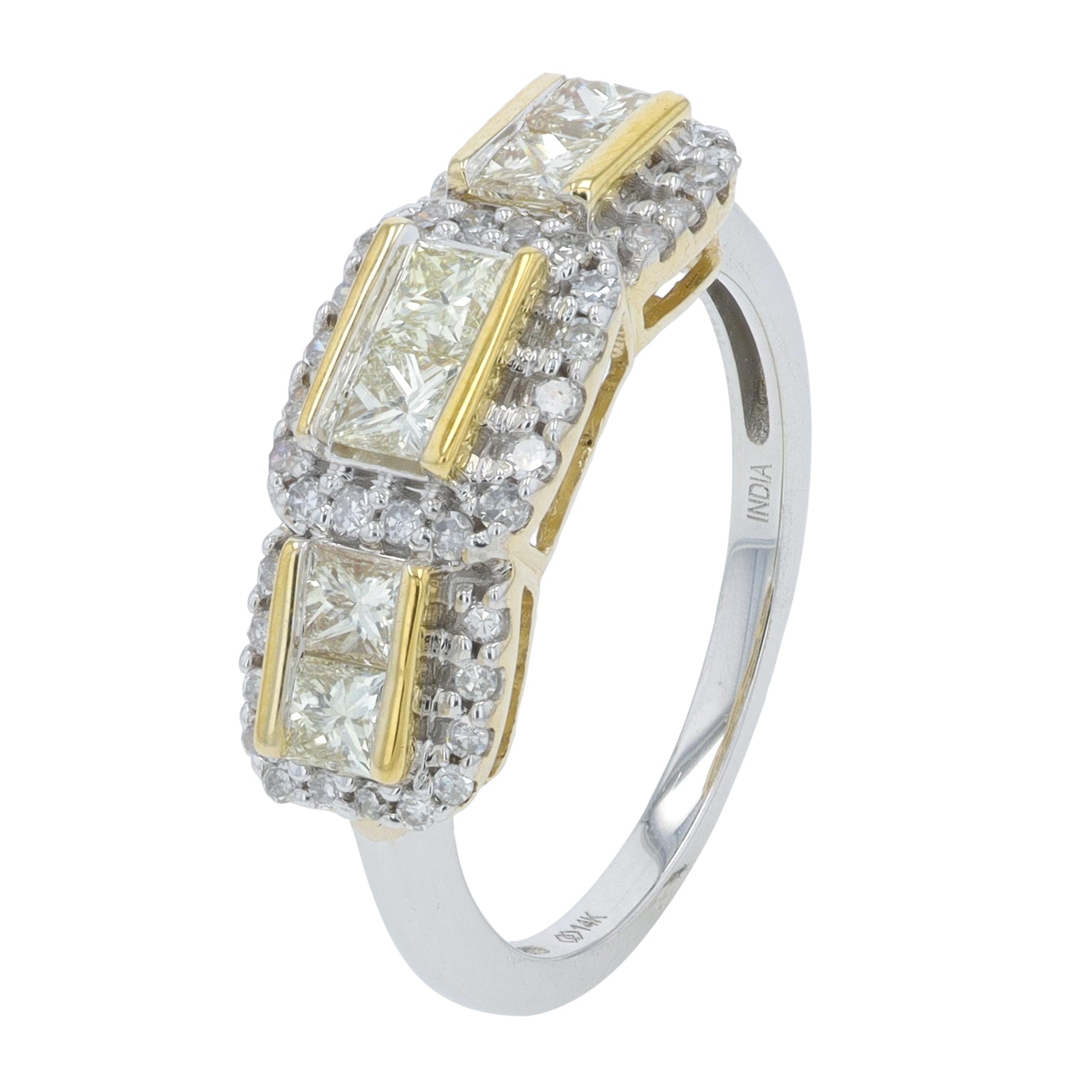 14K TT 1 CT Diamond Ring