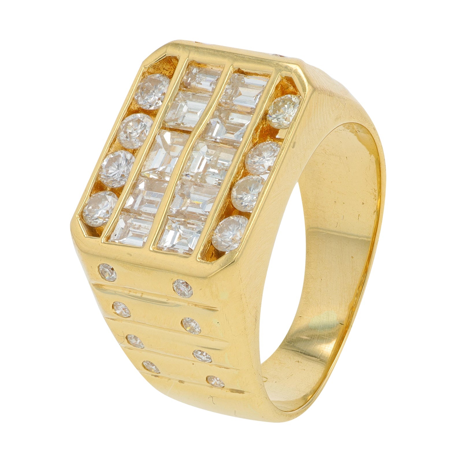 18K YG 1.80 CT Diamond Ring