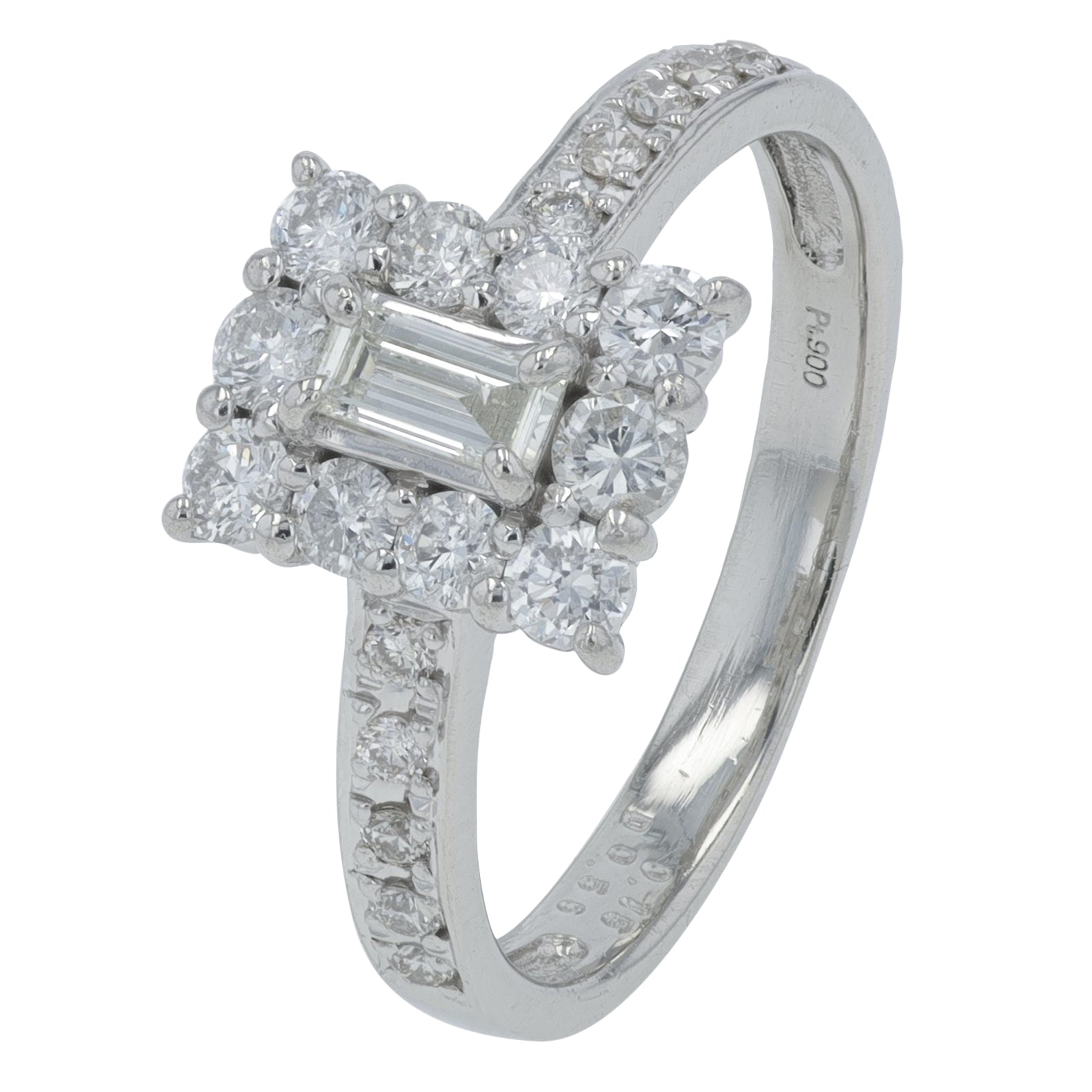 PT900 .71 CTW Diamond Ring