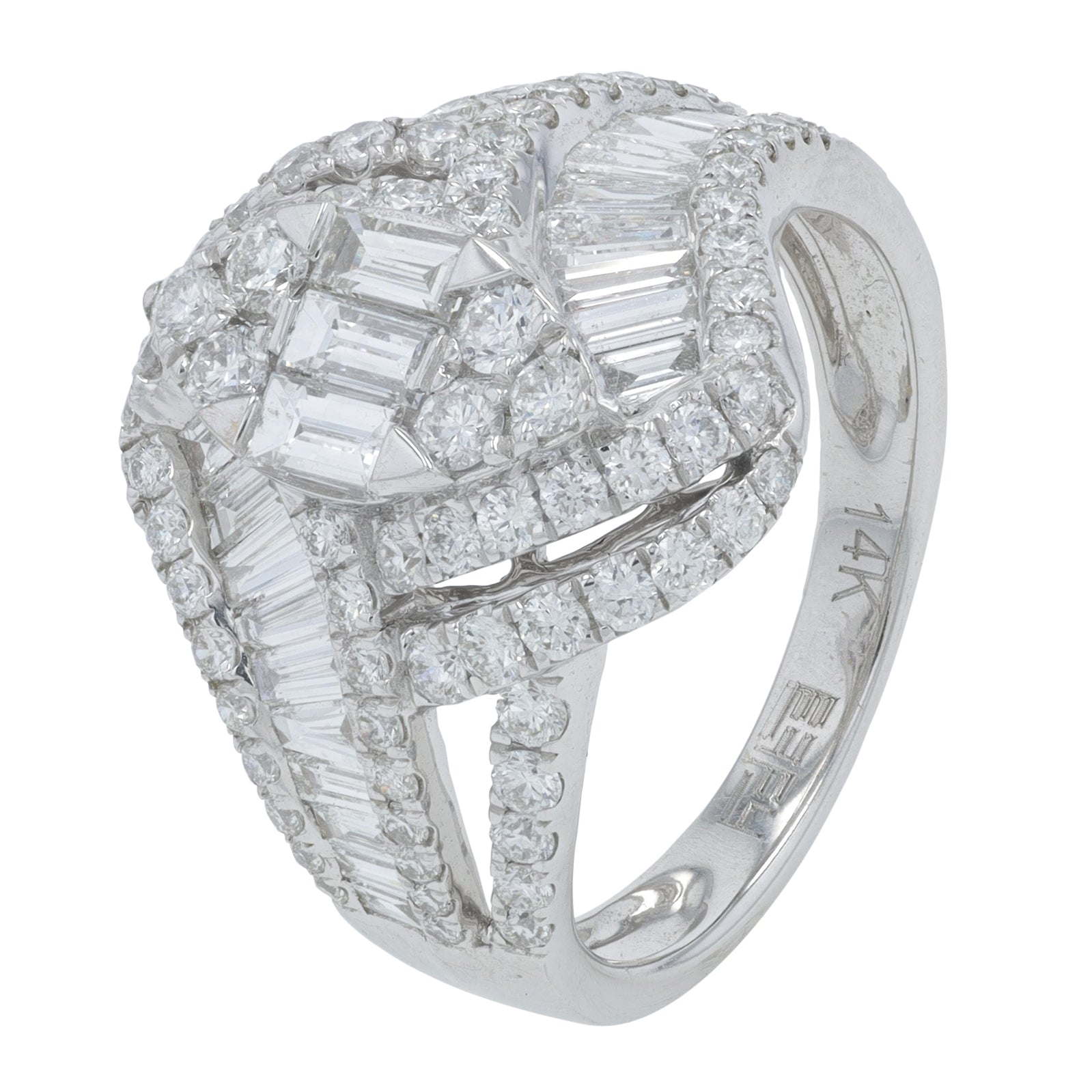 14K EFFY WG 1.75 CTW Diamond Ring