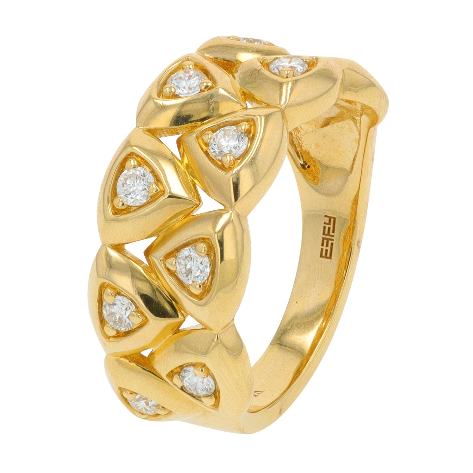 14K EFFY YG .32 CTW Diamond Ring