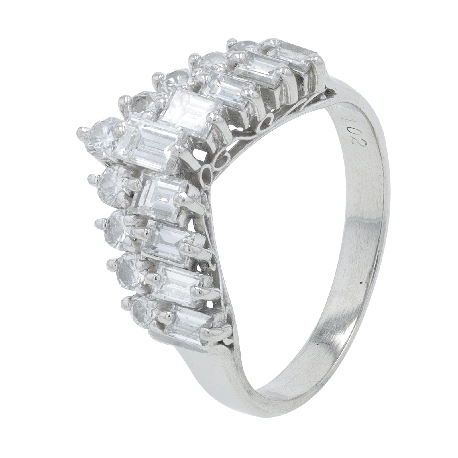 PT900 1.02 CTW Diamond Ring