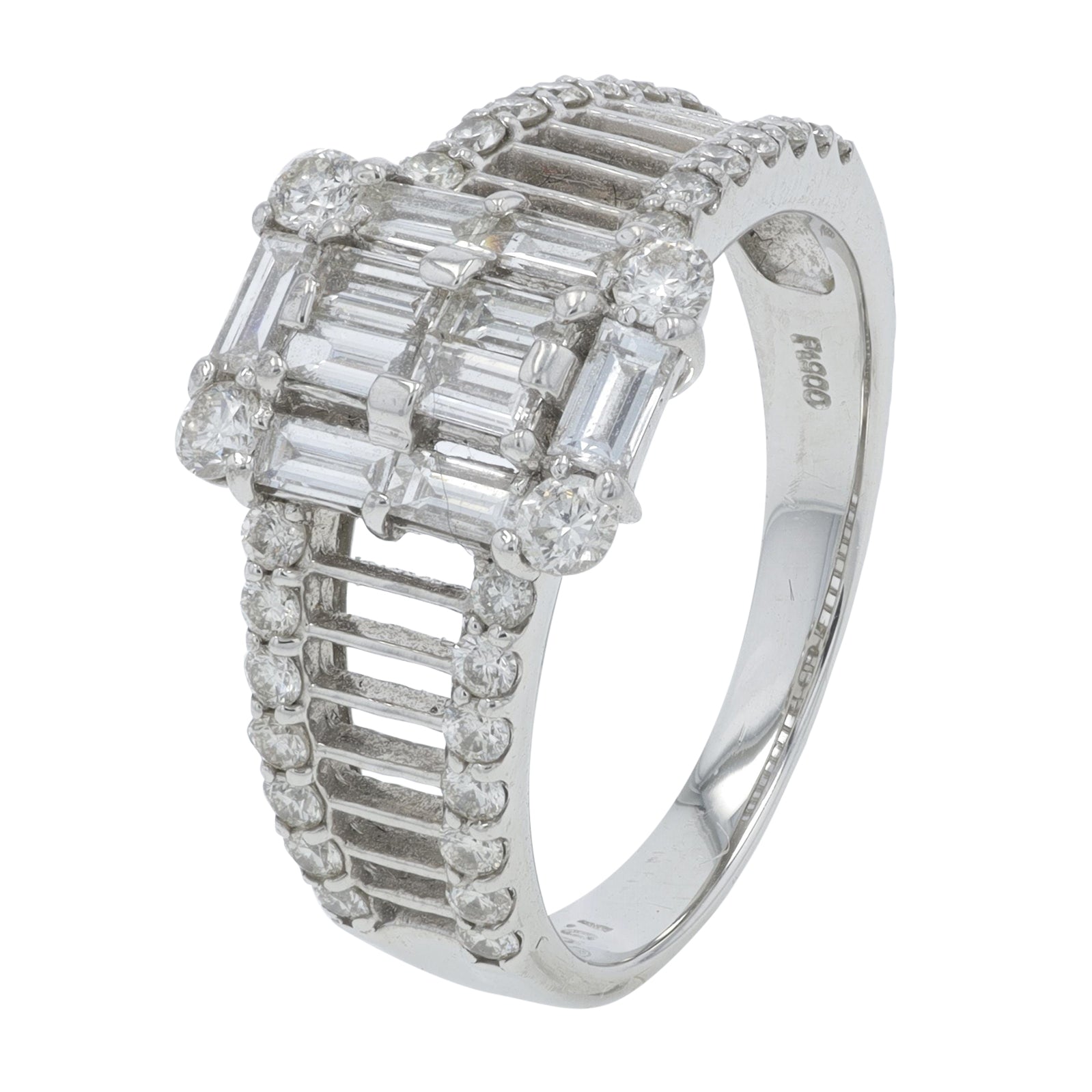 PT900 1 CTW Diamond Ring
