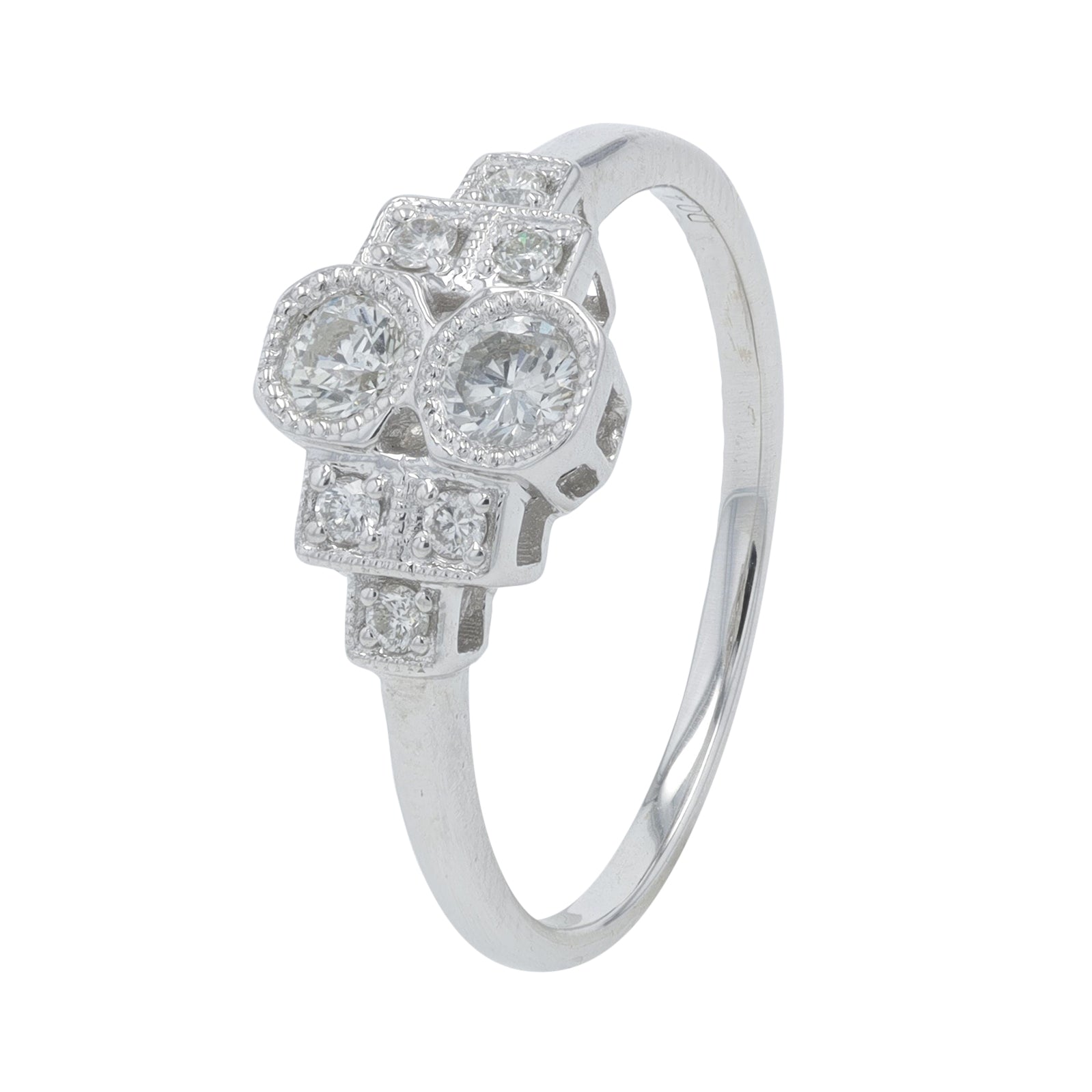 18K WG .40 CT Diamond Ring