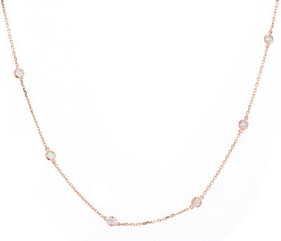 14K Diamonds by the Yard Necklace<p><strong>More Colors Available</p></strong>