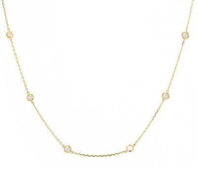 14K Diamonds by the Yard Necklace<p><strong>More Colors Available</p></strong>
