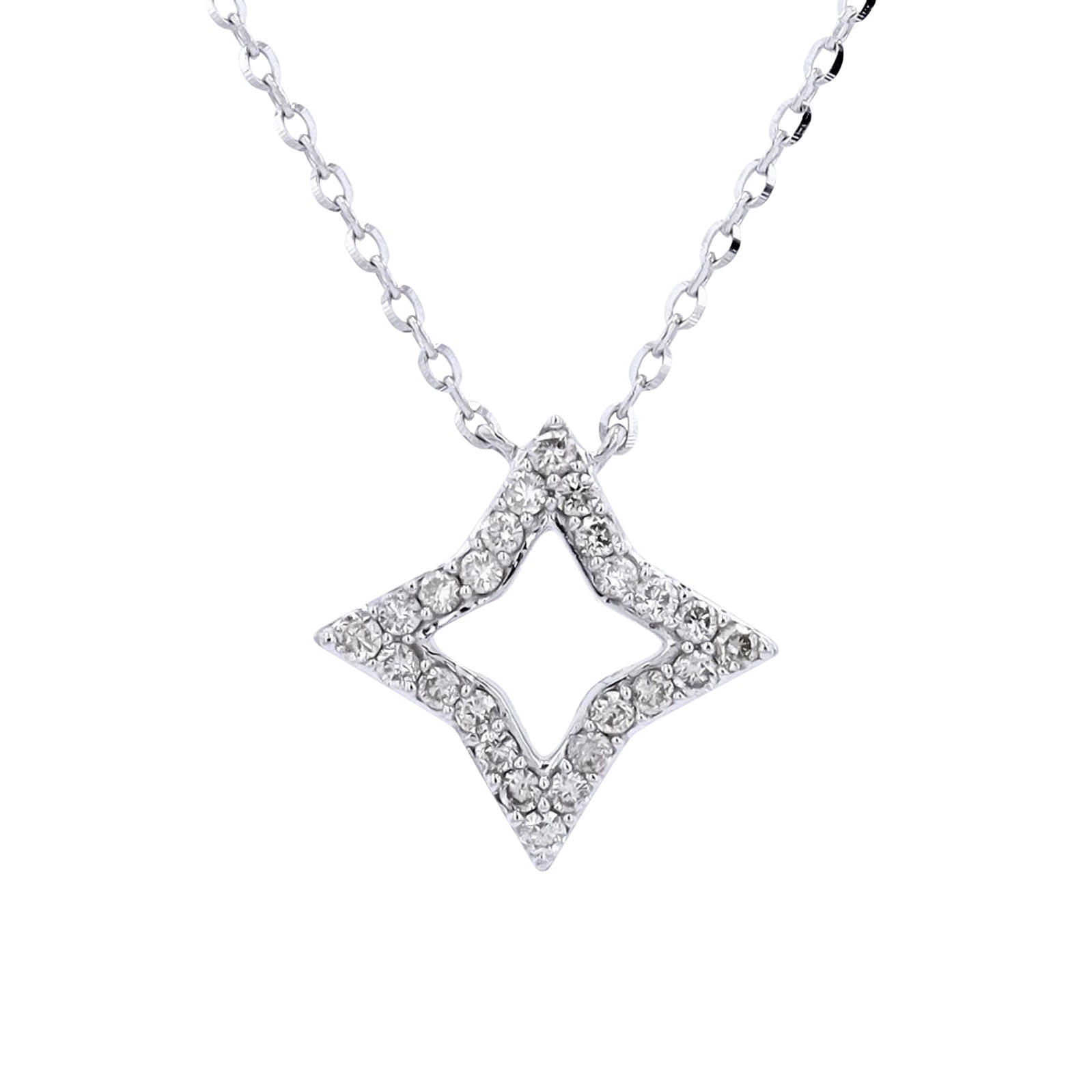 14K  Star Diamond Necklace<p><strong>More Colors Available</p></strong>