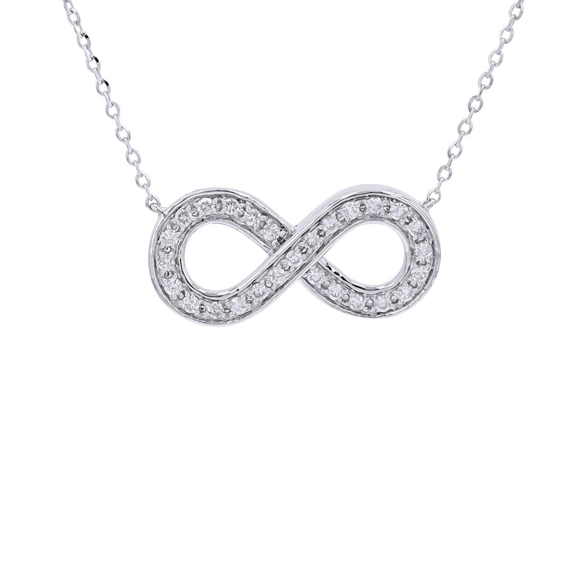 14K Infinity Diamond Necklace<p><strong>More Colors Available</p></strong>