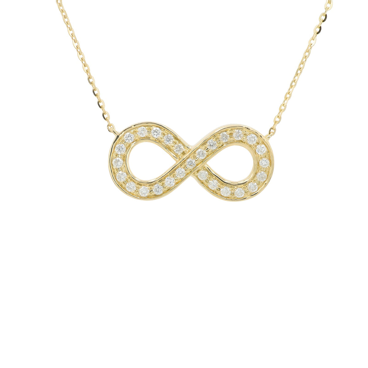 14K Infinity Diamond Necklace<p><strong>More Colors Available</p></strong>
