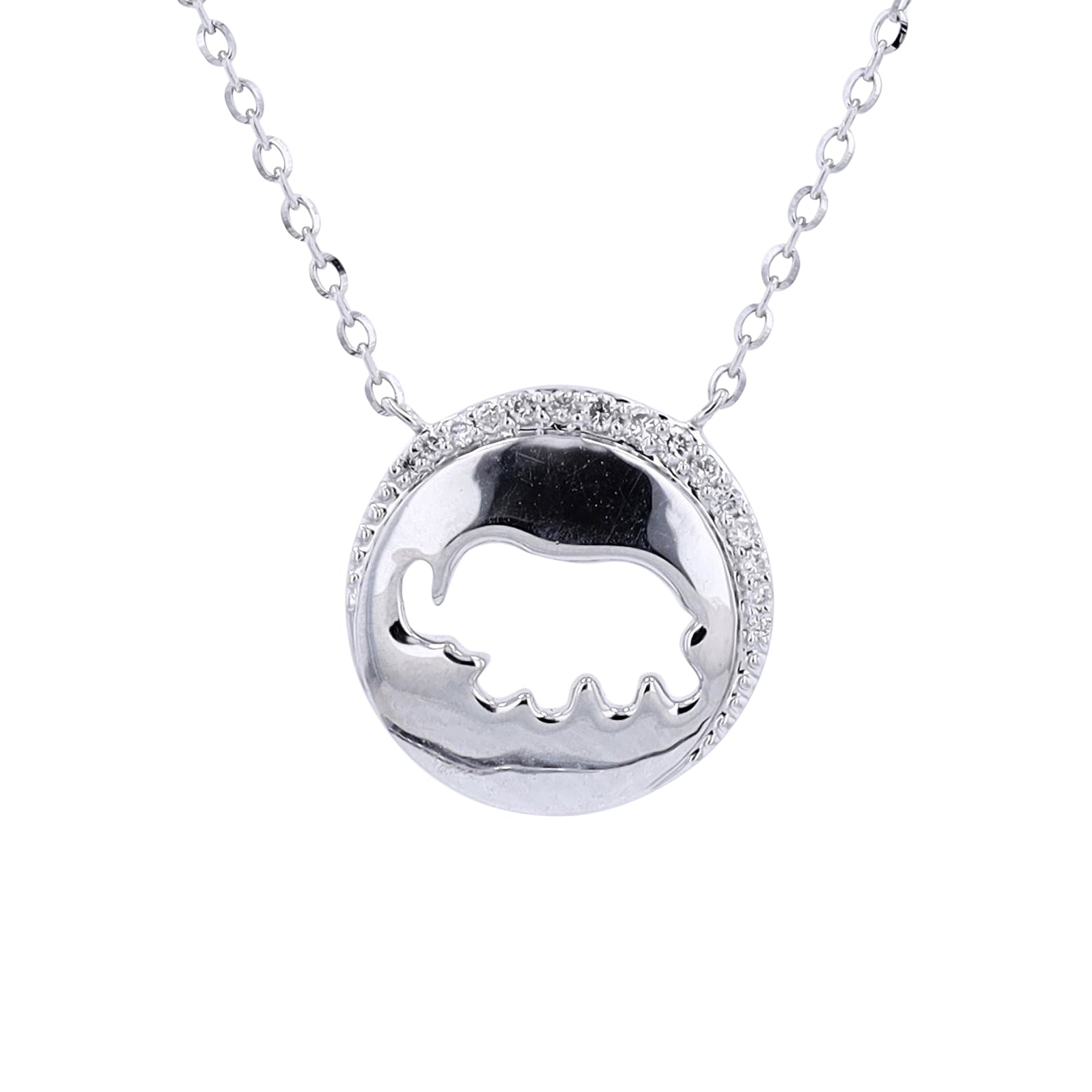14K Diamond Elephant Necklace<p><strong>More Colors Available</p></strong>