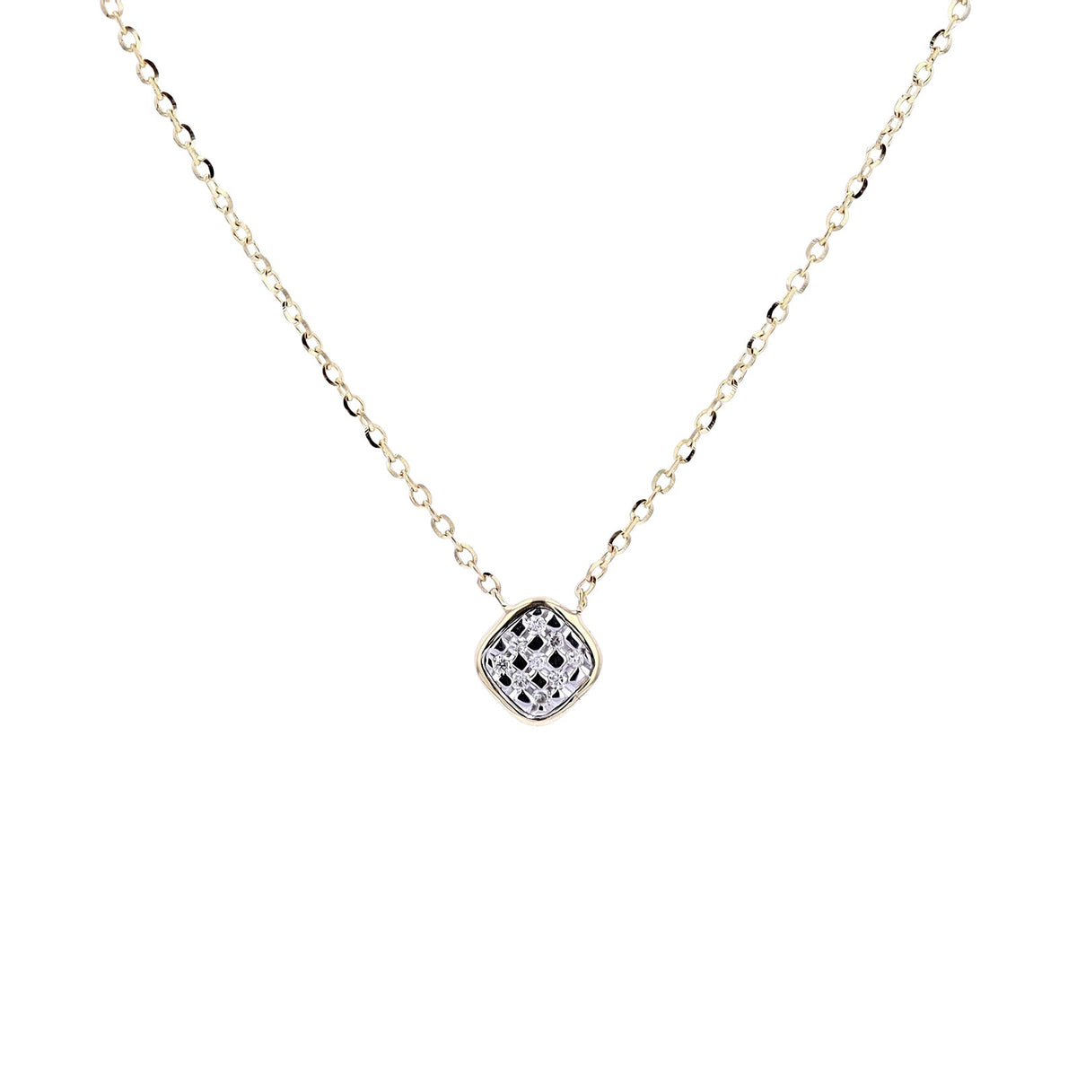 14K Diamond Cluster Pendant<p><strong>More Colors Available</p></strong>
