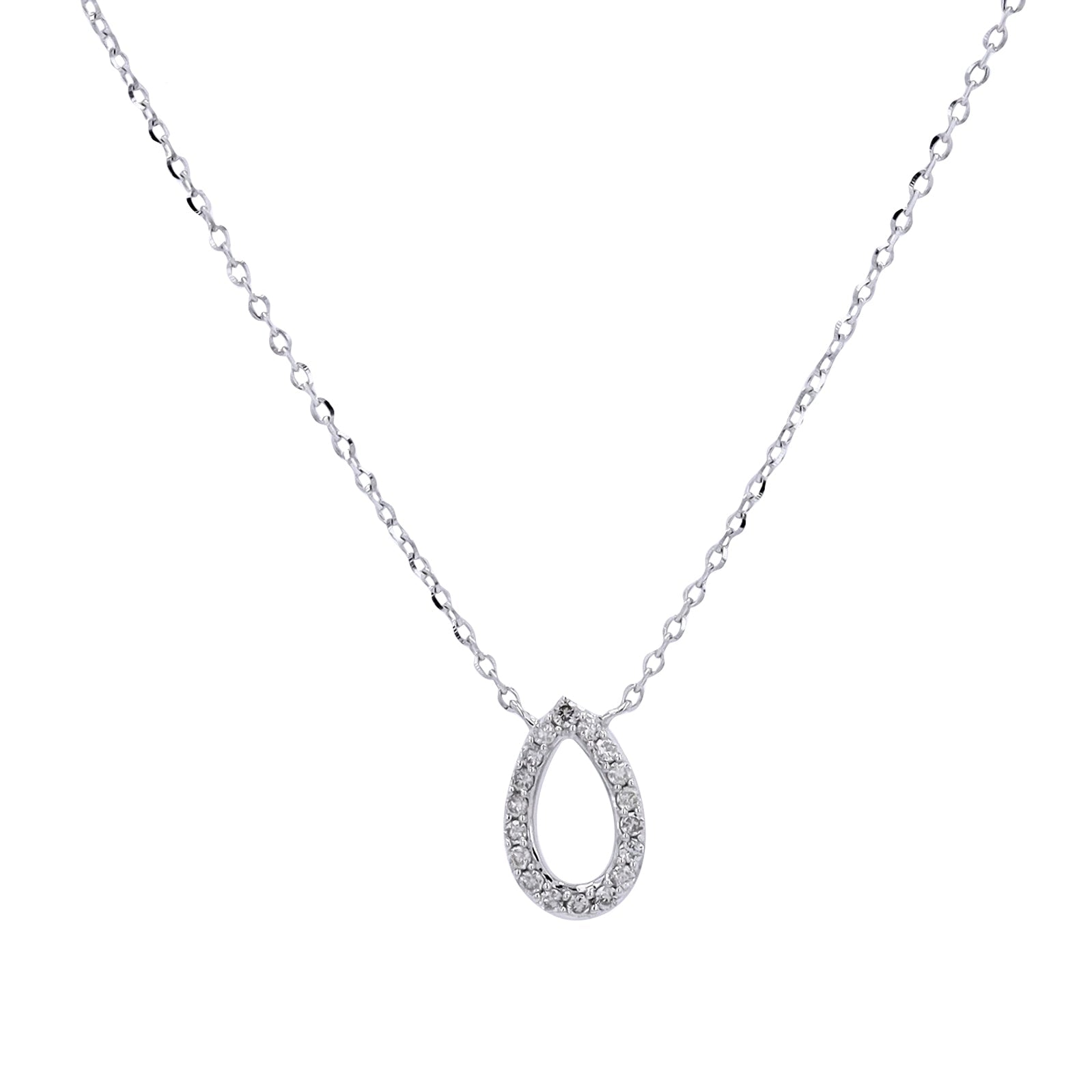 14K Diamond Pear Shape Necklace<p><strong>More Colors Available</p></strong>