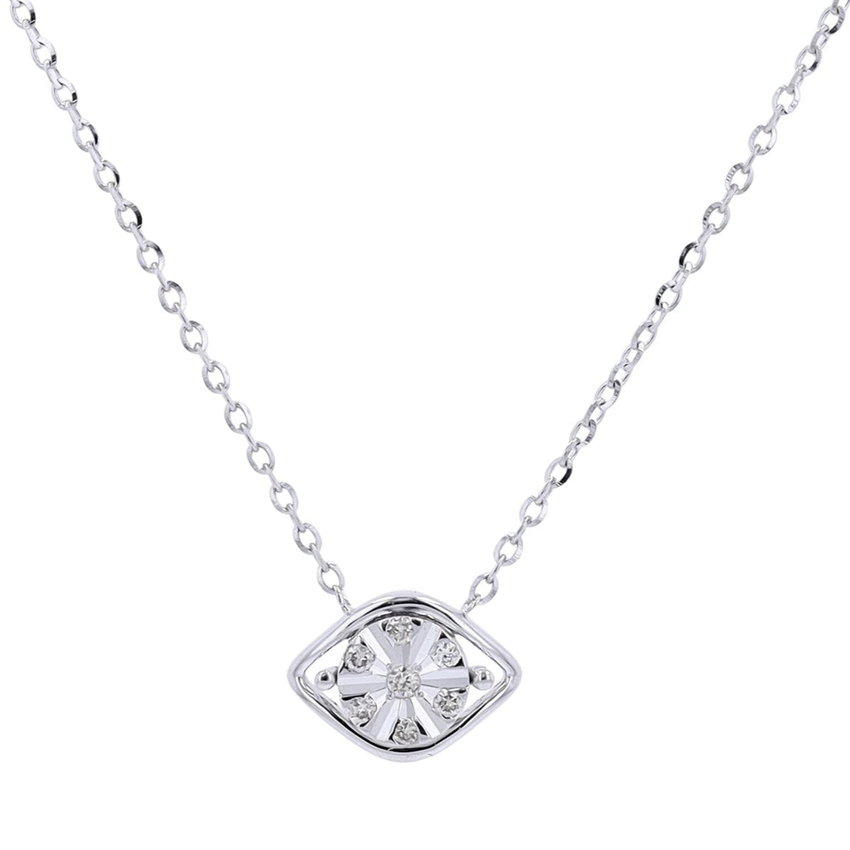 14K Diamond Evil Eye Necklace<p><strong>More Colors Available</p></strong>