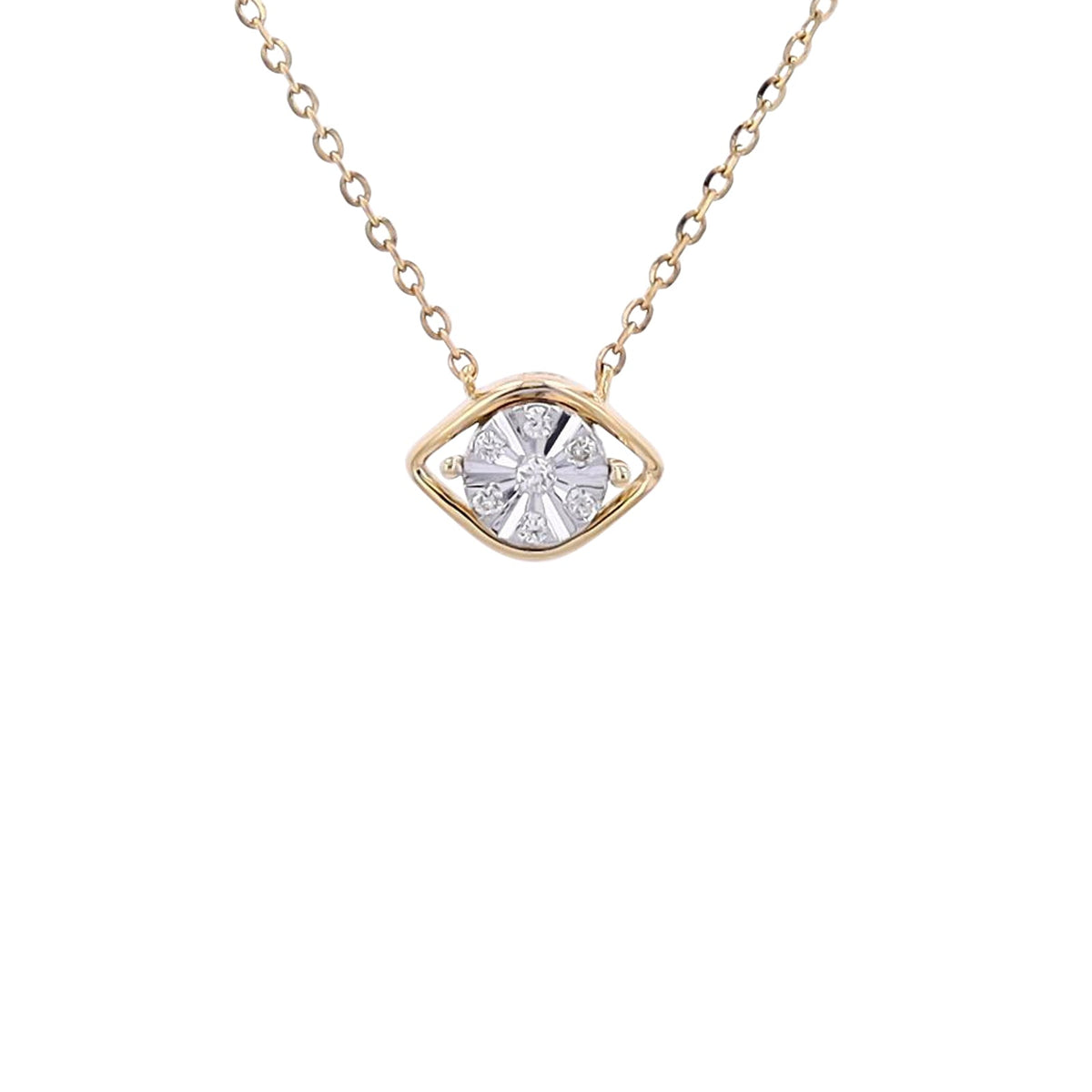 14K Diamond Evil Eye Necklace<p><strong>More Colors Available</p></strong>