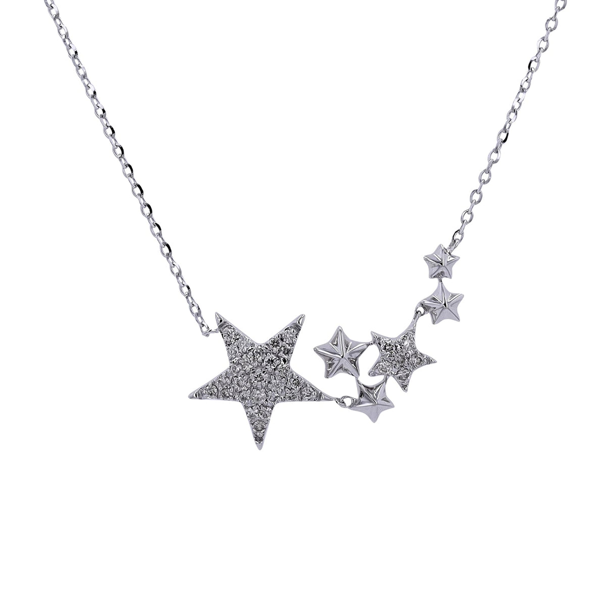 14K Diamond Star Necklace<p><strong>More Colors Available</p></strong>