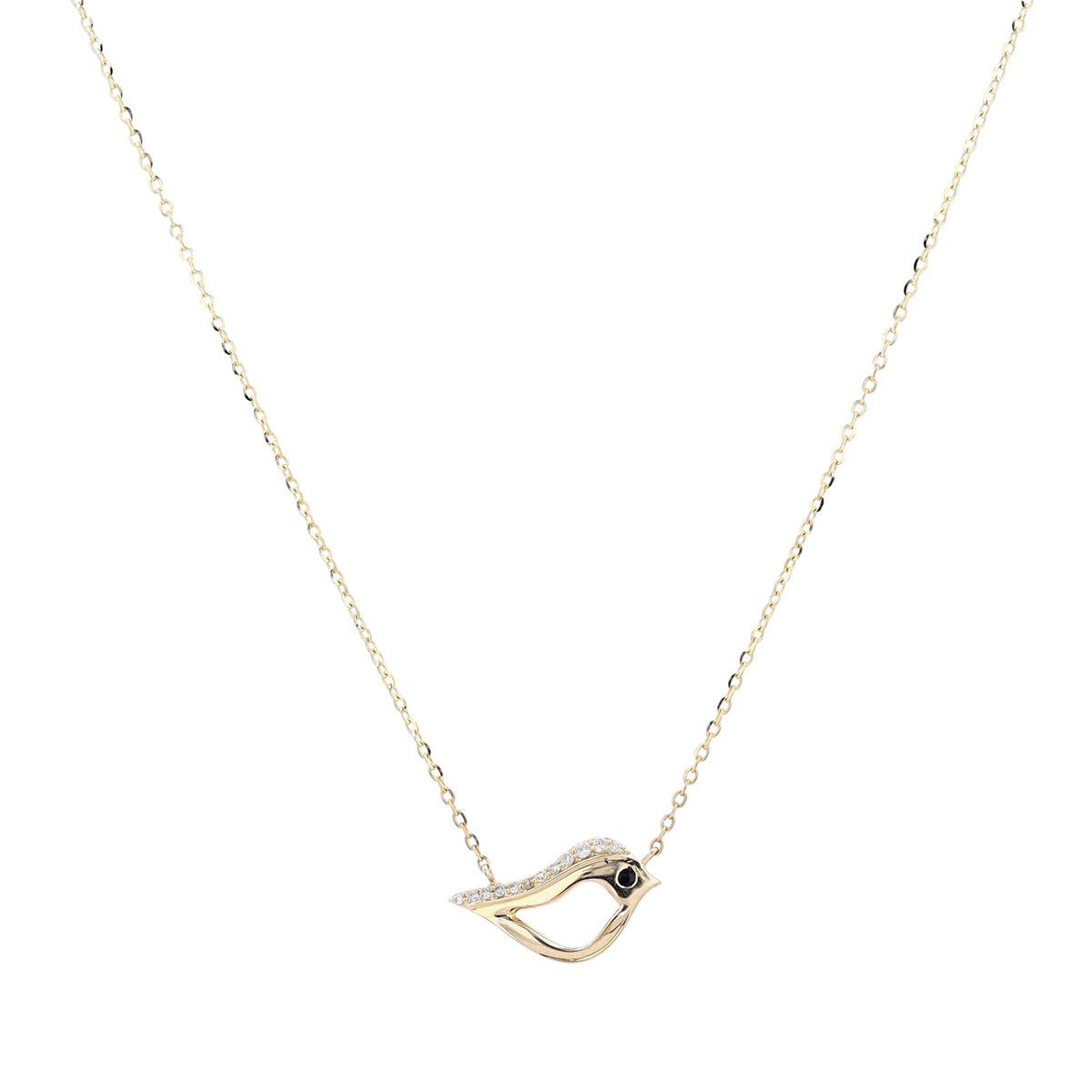 14K Diamond Bird Necklace<p><strong>More Colors Available</p></strong>