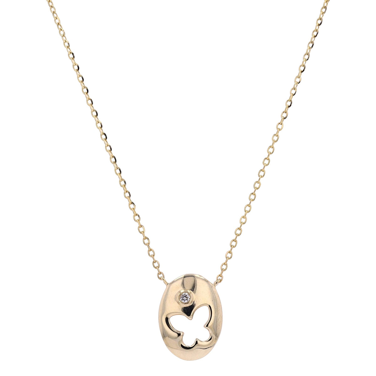 14K Diamond Butterfly Necklace<p><strong>More Colors Available</p></strong>